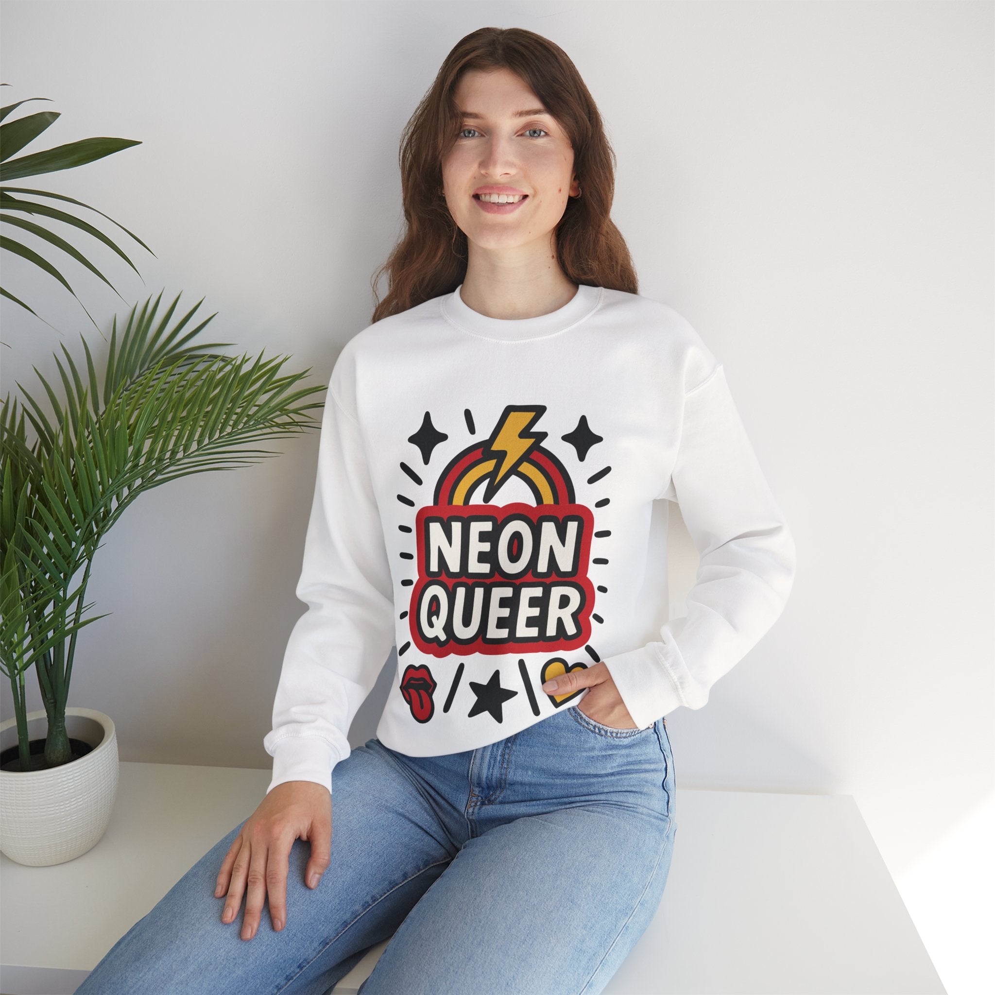 NeonQueer Love in LED | Graphic Sweatshirt