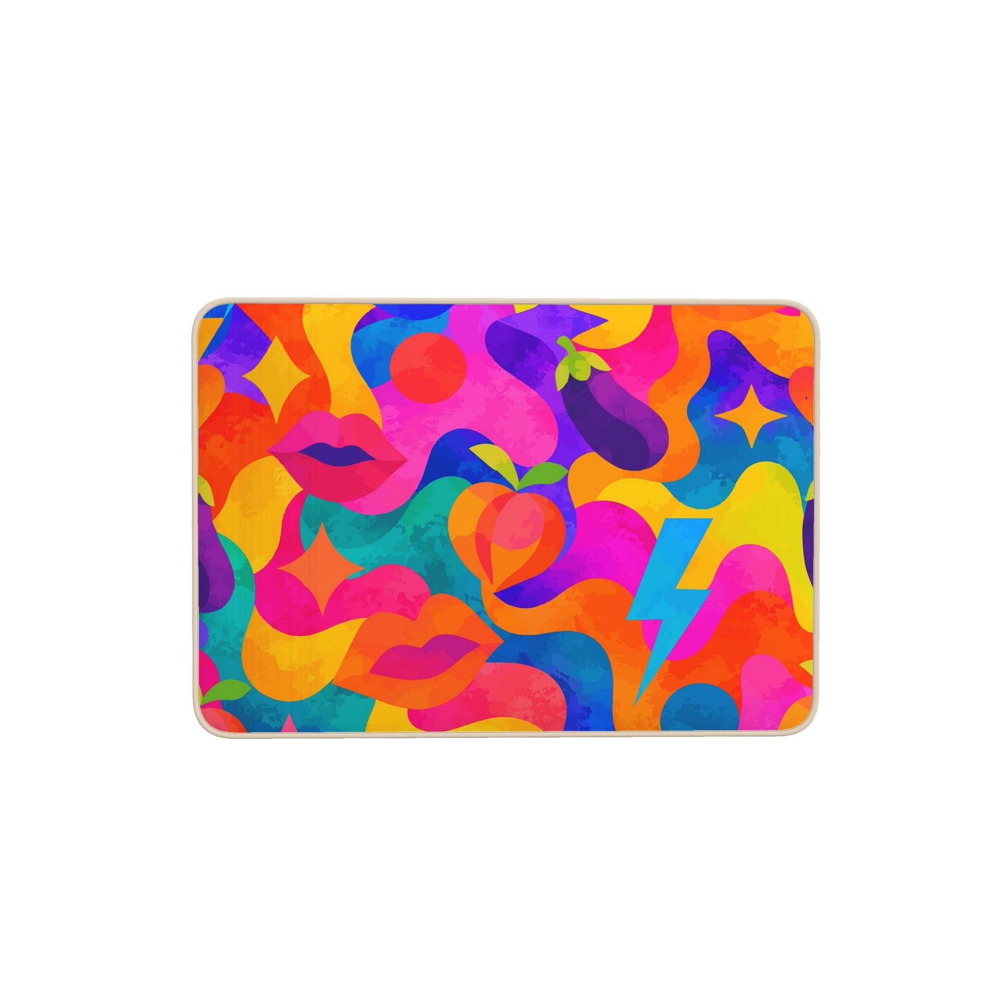 Bath Mat | NQ Universe Pattern: Pop Psychedelic
