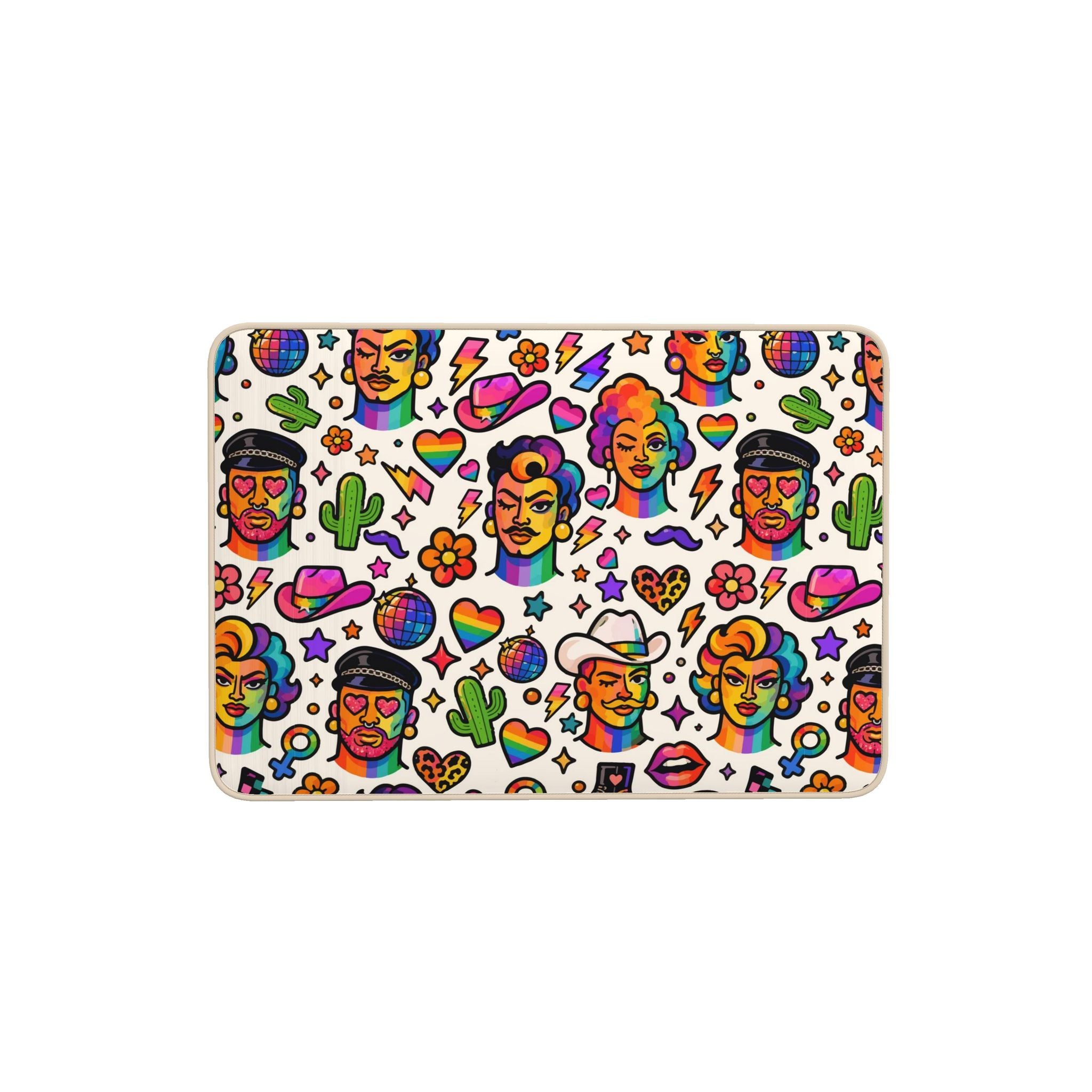 Bath Mat | NQ Universe Pattern: Proud Portraits