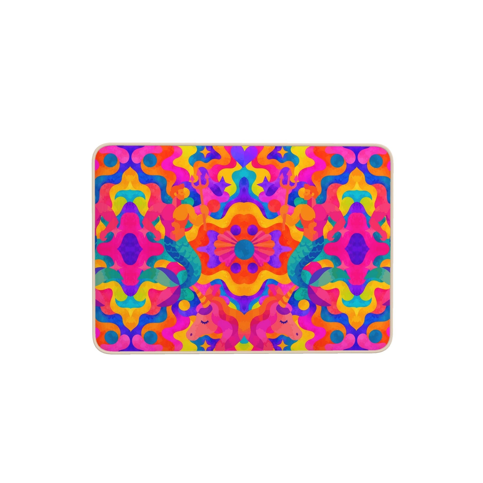 Bath Mat | NQ Universe Pattern: Atlantis Utopia