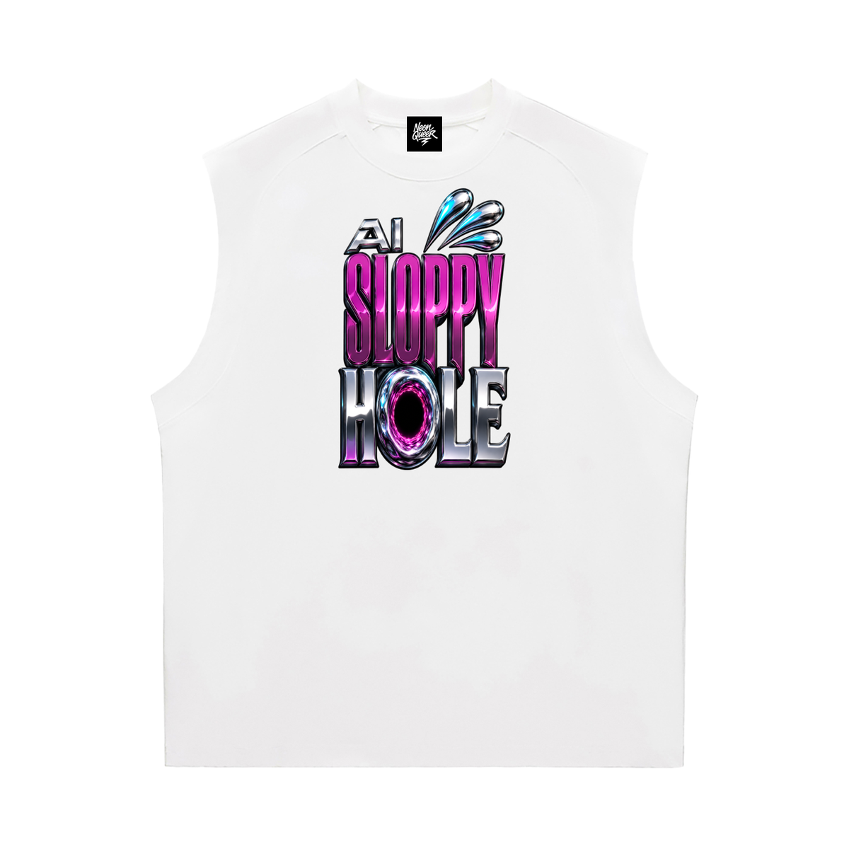 NeonQueer,AISloppyHole,CoolingTankTop,QueerFashion,LGBTQClothing,StatementTank,Clubwear,QueerStyle,CampFashion,Tank