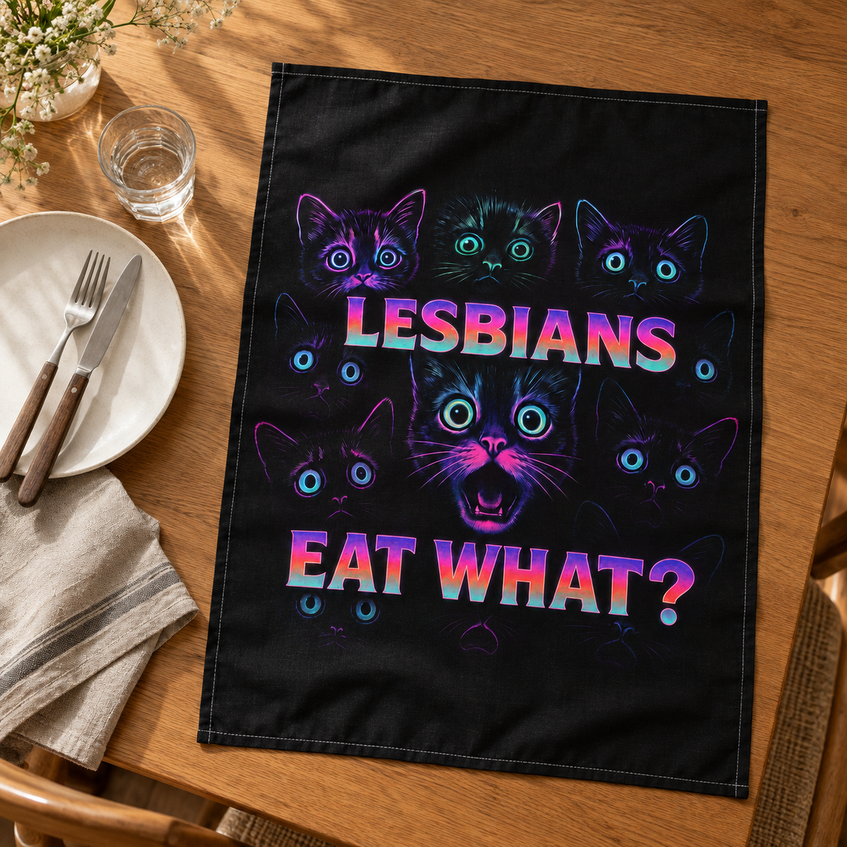 Lesbians Eat What? | Tea Towel