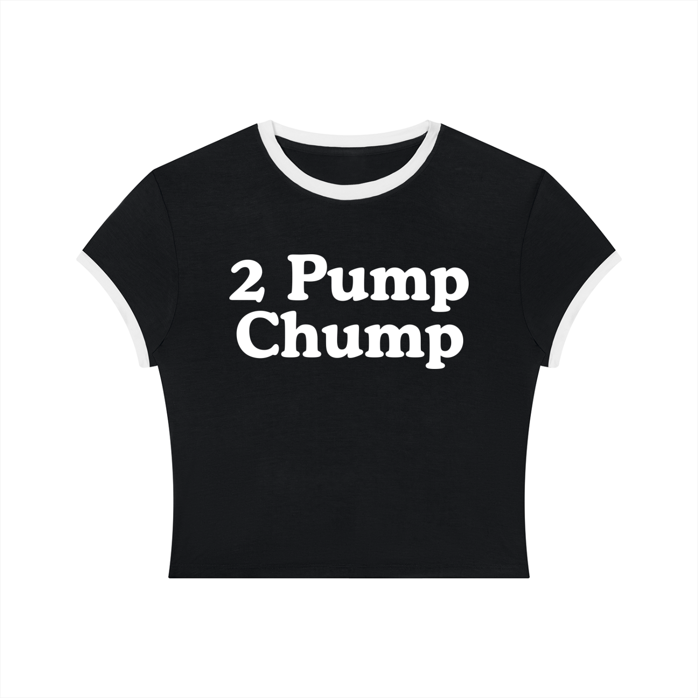 Queer Quotes: 2 Pump Chump | Crop Ringer Tee