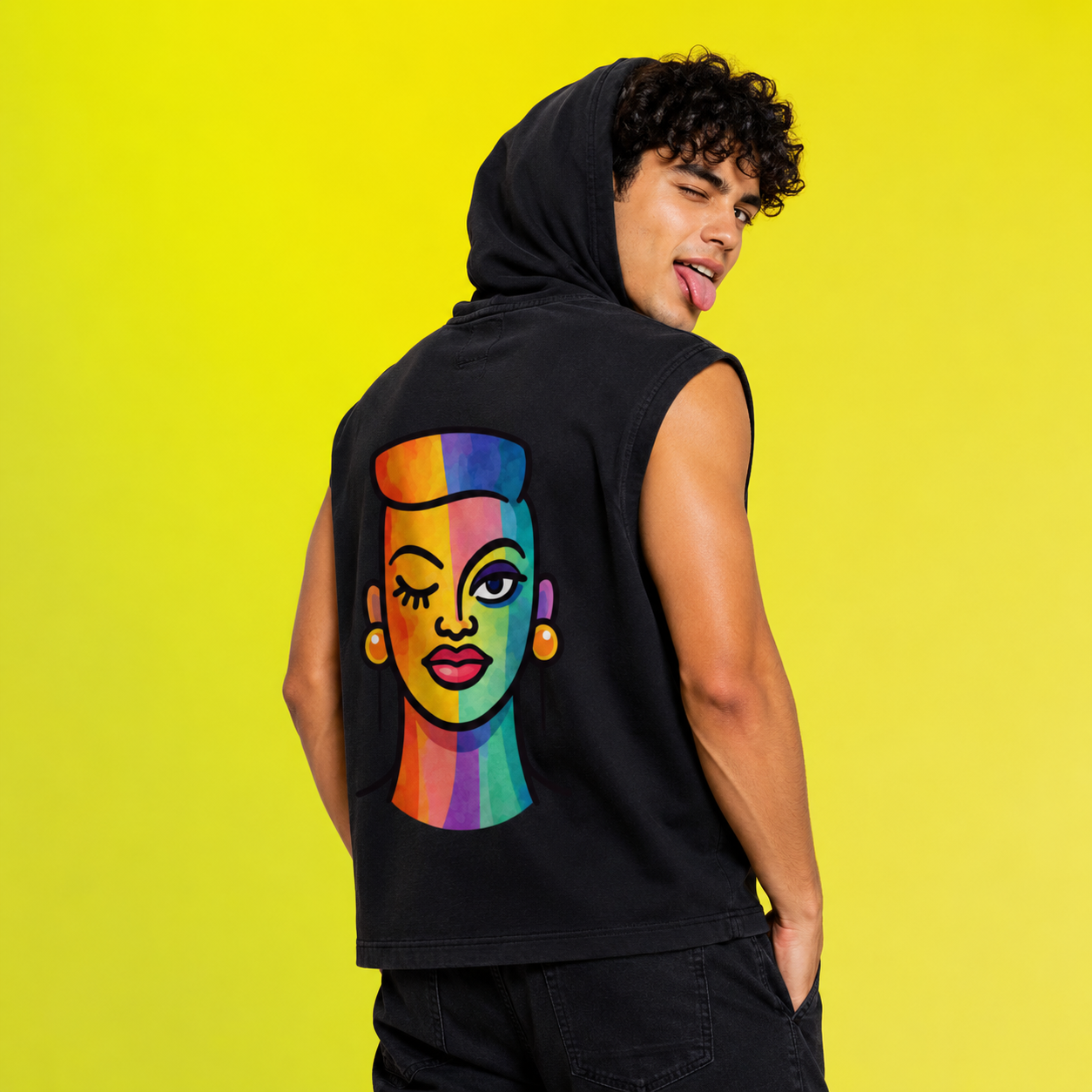 Proud Portraits: Darling Dyke | Sleeveless Hoodie