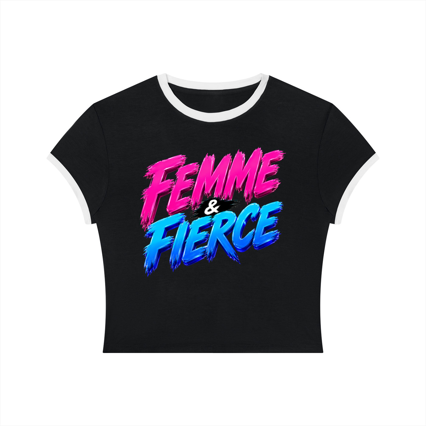 80s Anarchy: Femme & Fierce | Crop Ringer Tee