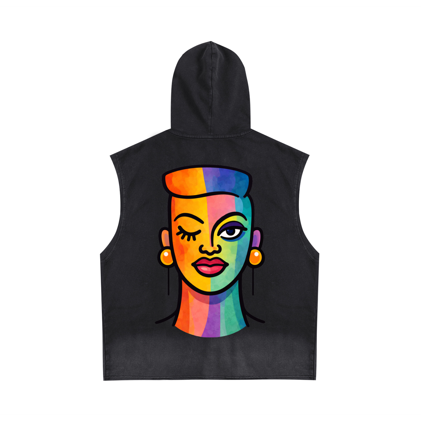 Proud Portraits: Darling Dyke | Sleeveless Hoodie