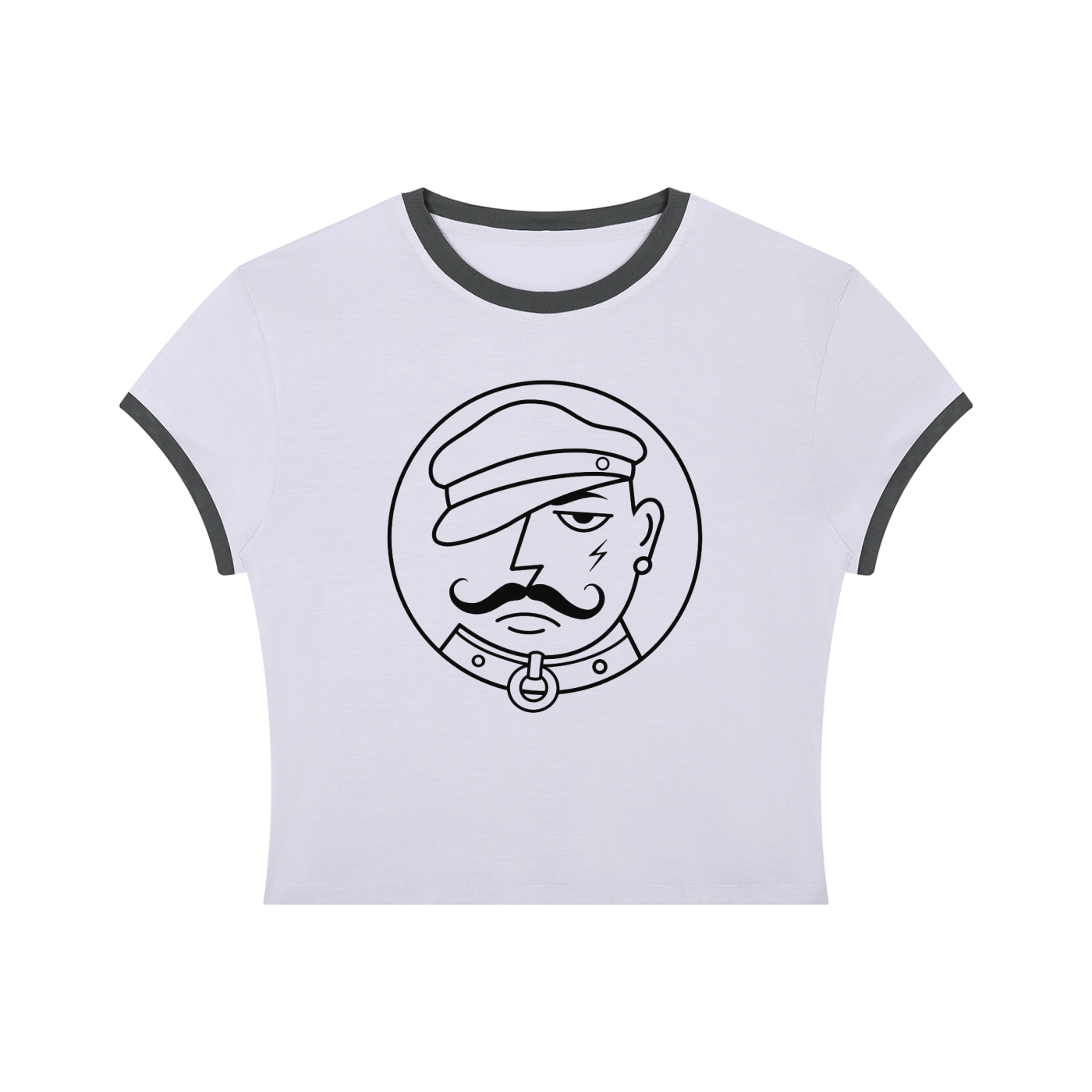 Faggy Queens: C | Crop Ringer Tee