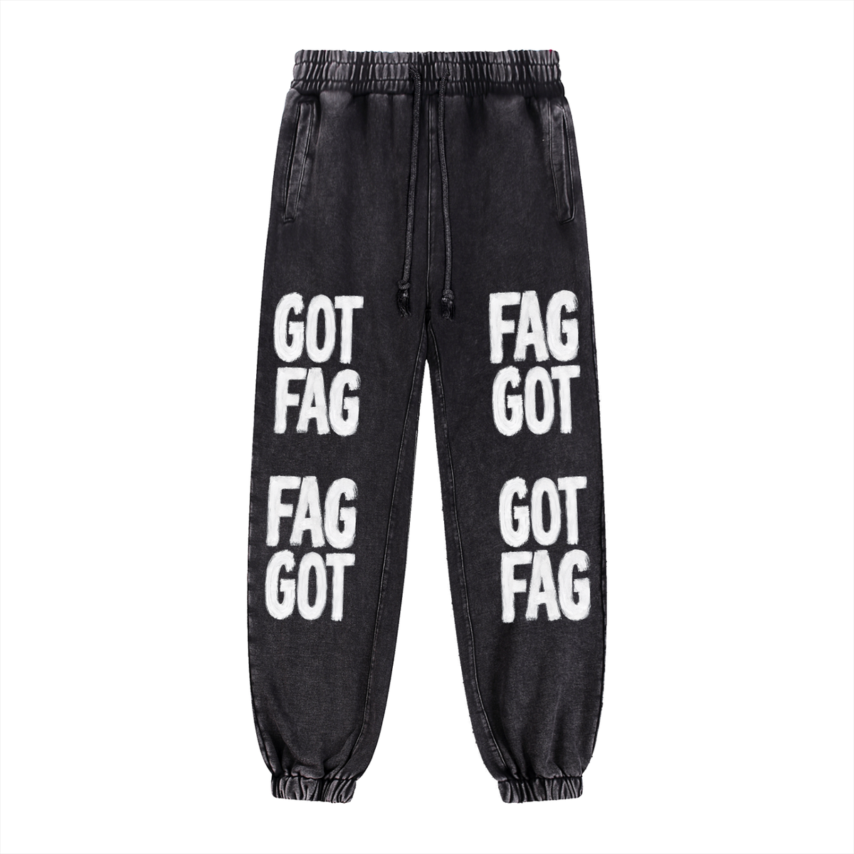 NeonQueer,FAGGOT,SnowWashJoggers,QueerFashion,LGBTQClothing,StatementJoggers,AlternativeFashion,OversizedJoggers,Joggers