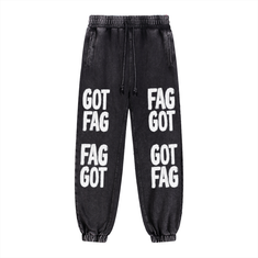 NeonQueer,FAGGOT,SnowWashJoggers,QueerFashion,LGBTQClothing,StatementJoggers,AlternativeFashion,OversizedJoggers,Joggers