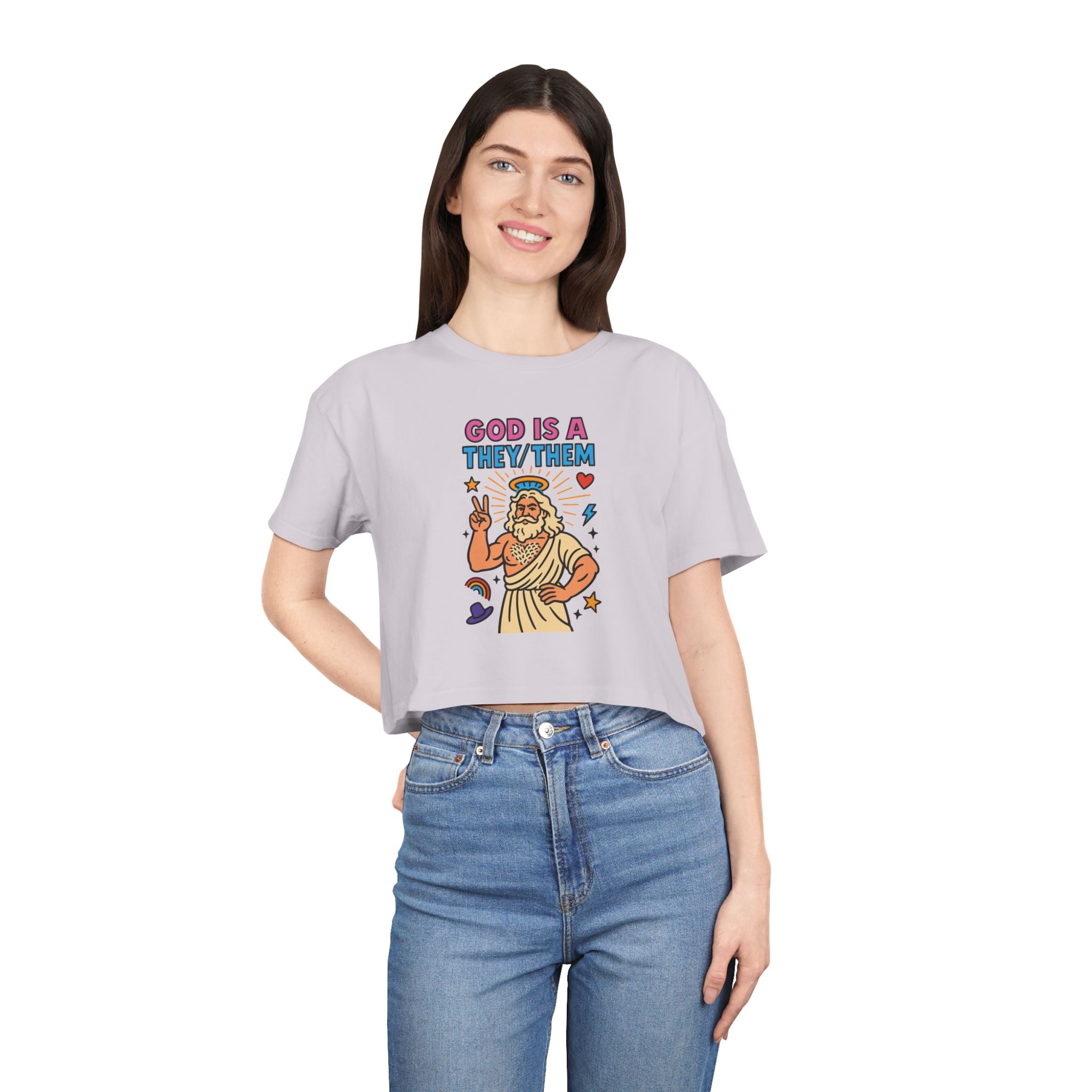 God is a They/Them | Crop Tee