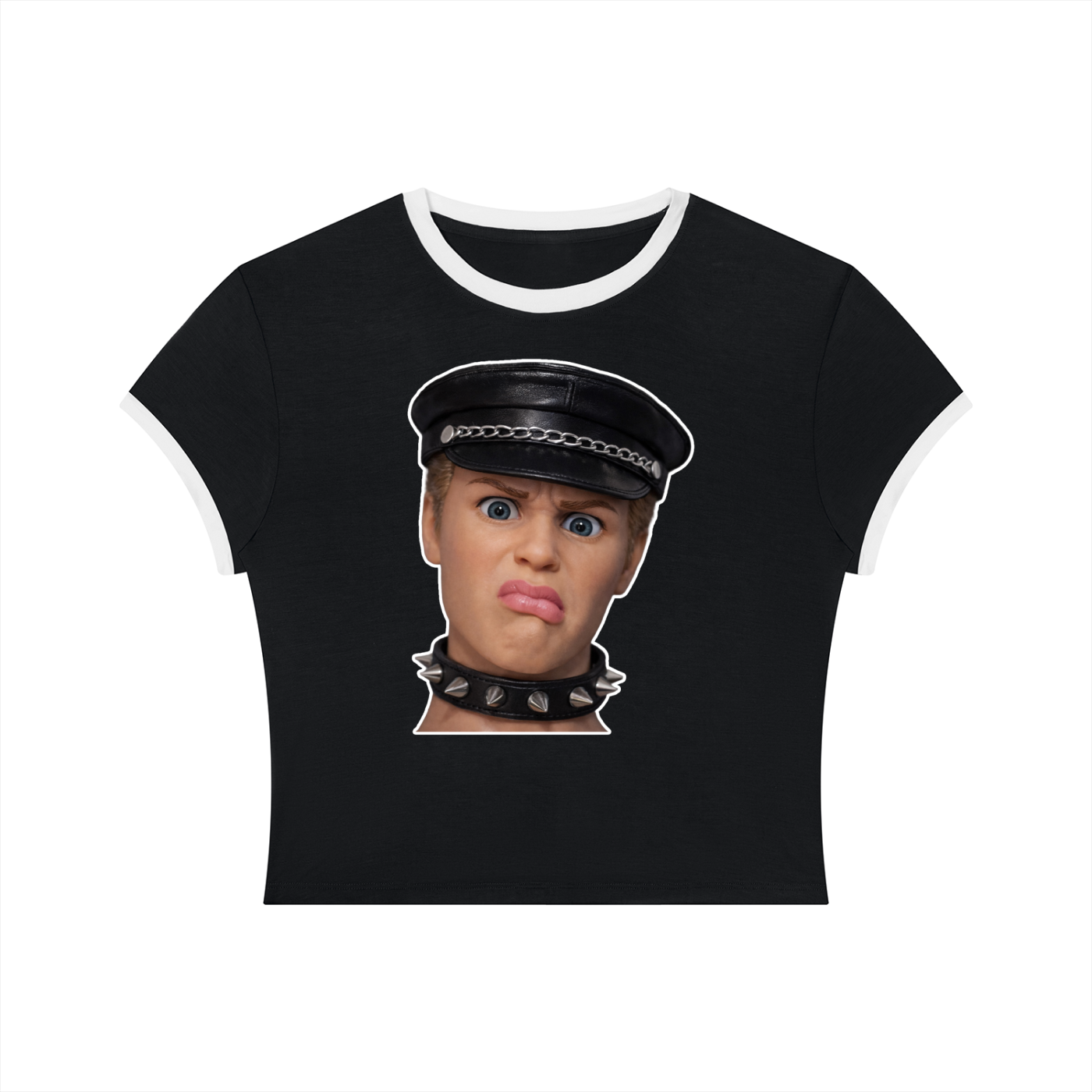 Hot Mess: Kenny Biker | Crop Ringer Tee