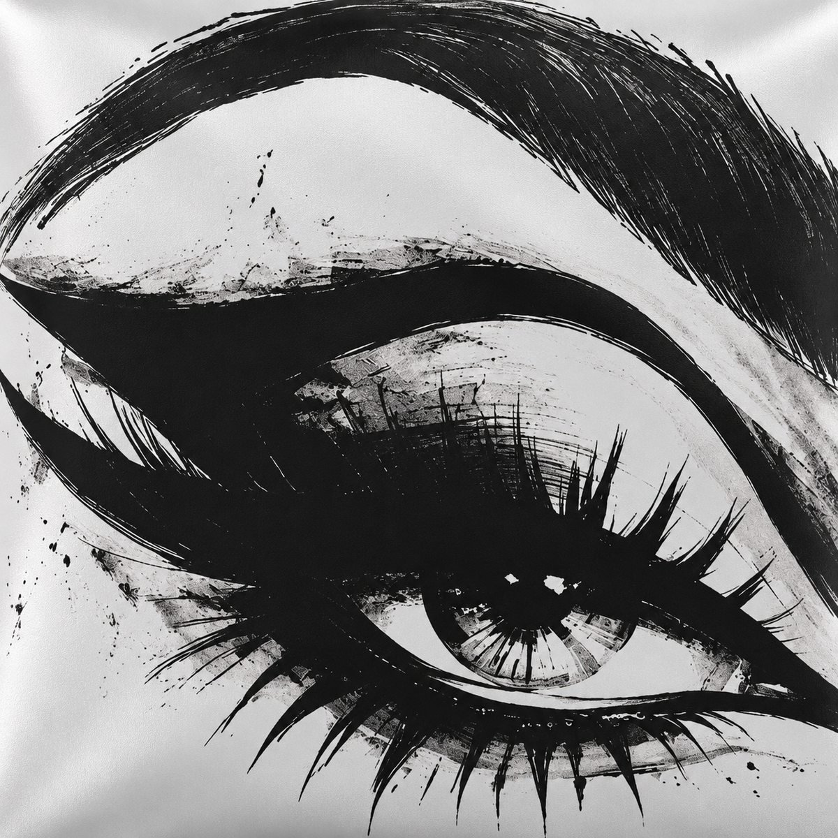 Side Eye (Left) | Silk Cushion