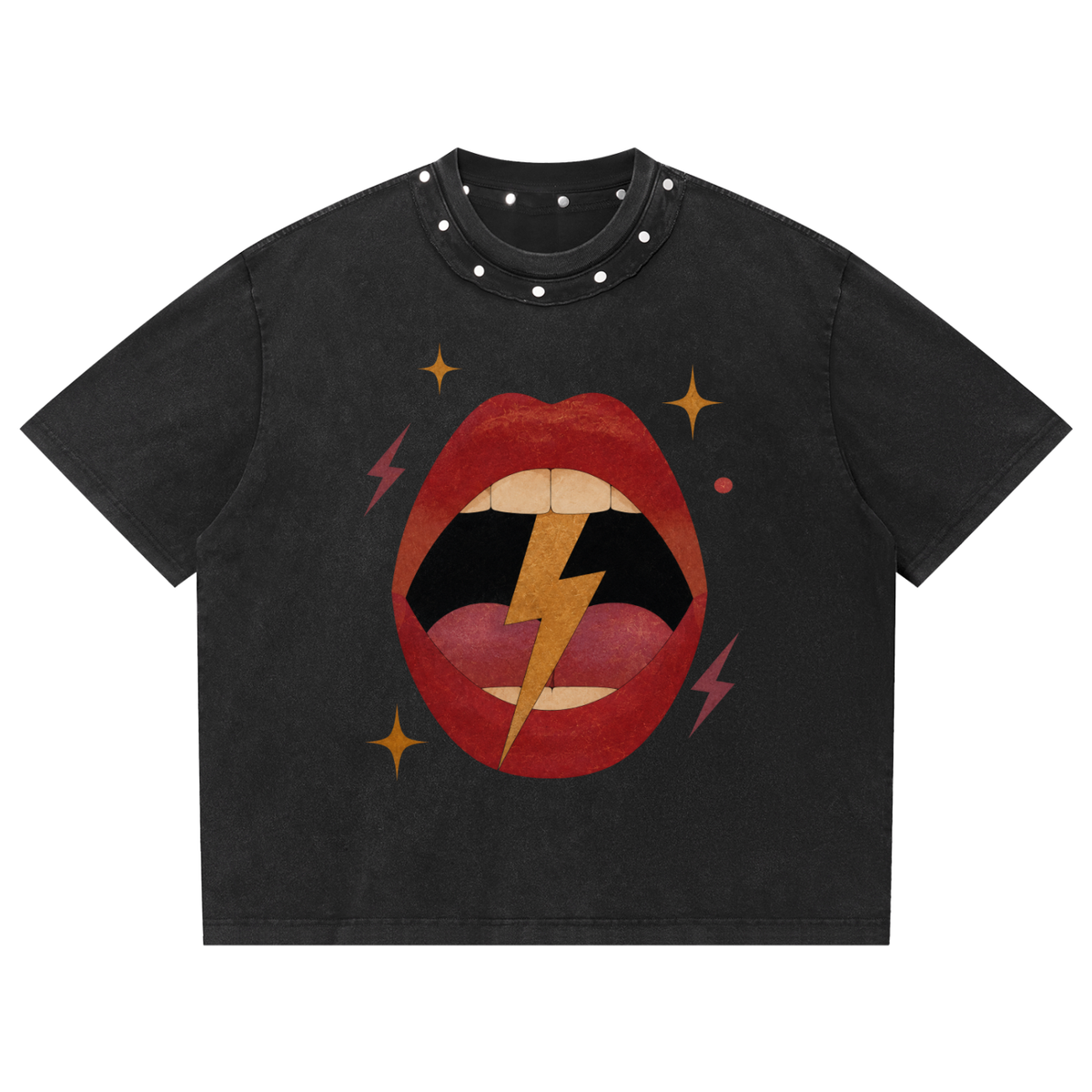 NeonQueer,SexyElectric,StuddedTShirt,BoxyTShirt,QueerFashion,LGBTQClothing,StatementTee,AlternativeStreetwear,RetroStyle,QueerStyle