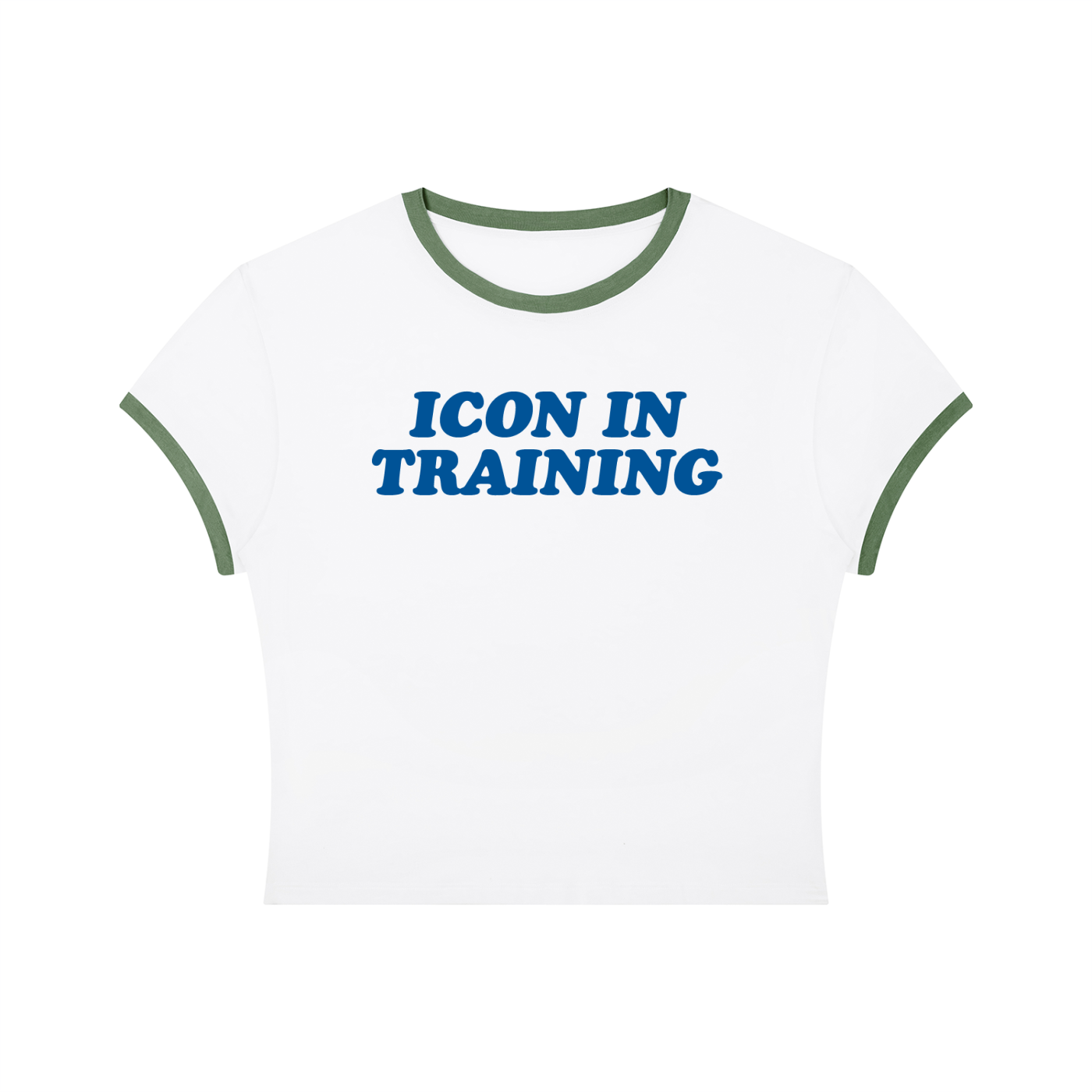 Queer Quotes: Icon in Training | Crop Ringer Tee