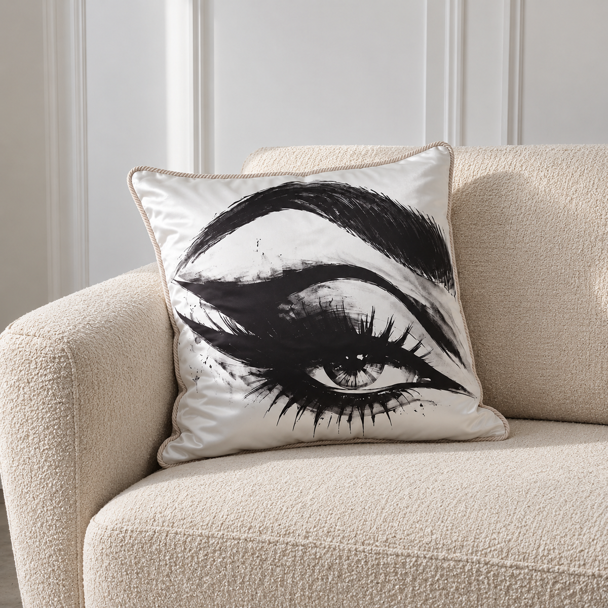 Side Eye (Left) | Silk Cushion
