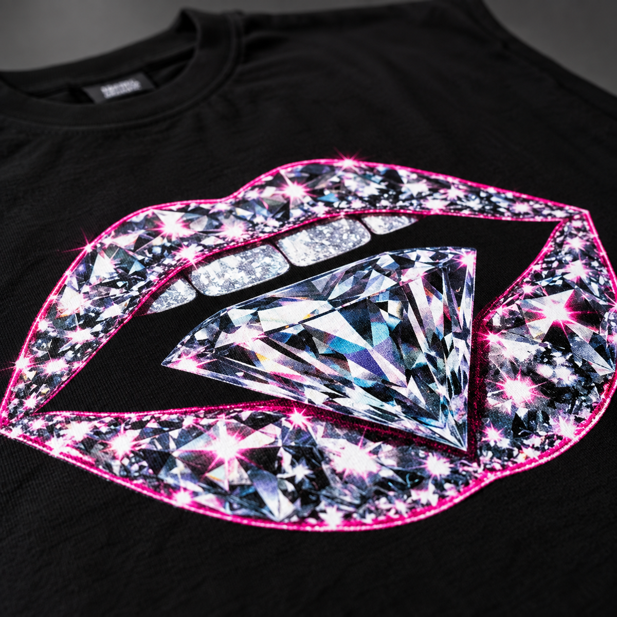 Sparkle Tits | Raw Edge Cotton Tank Top