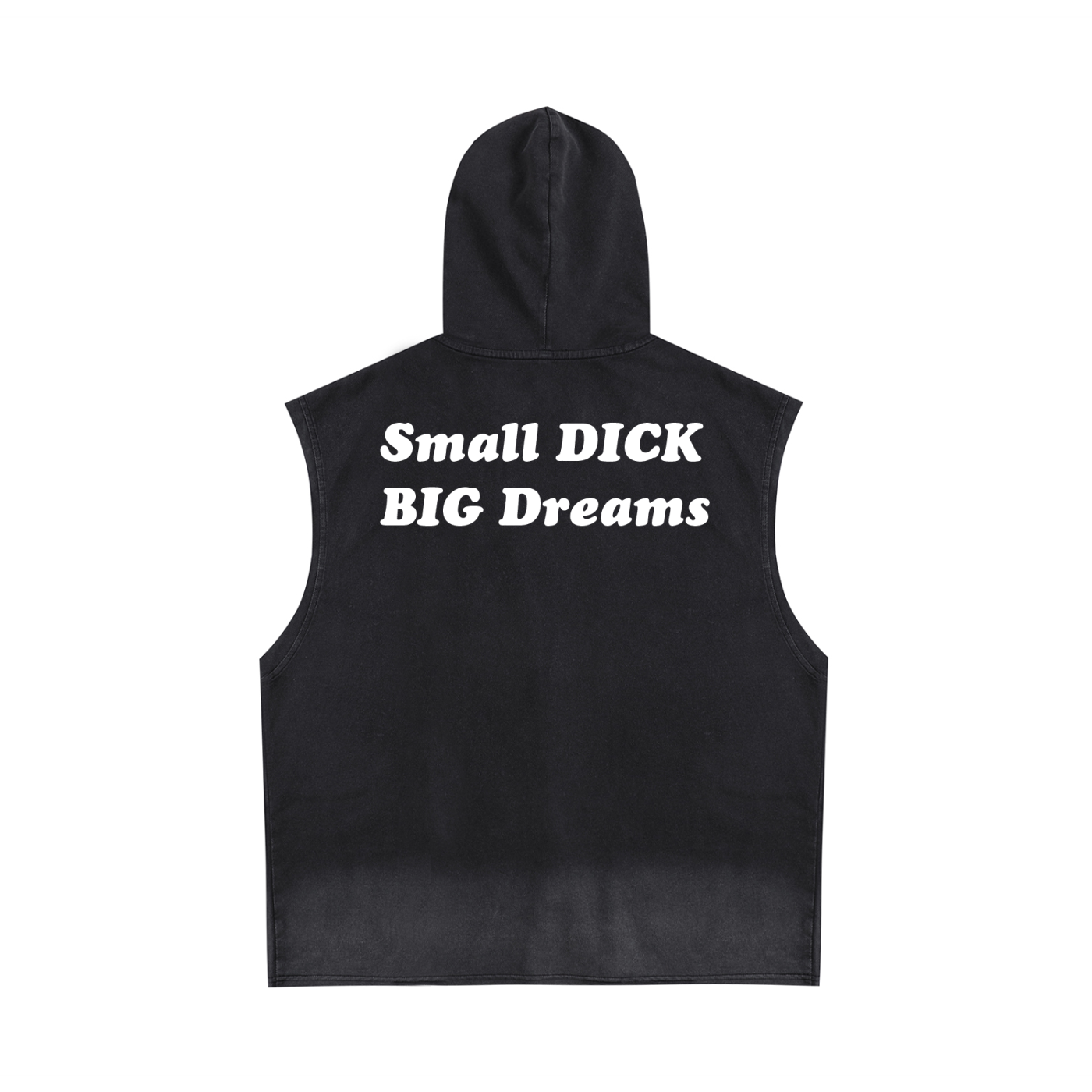 Queer Quotes: Small Dick Big Dreams | Sleeveless Hoodie