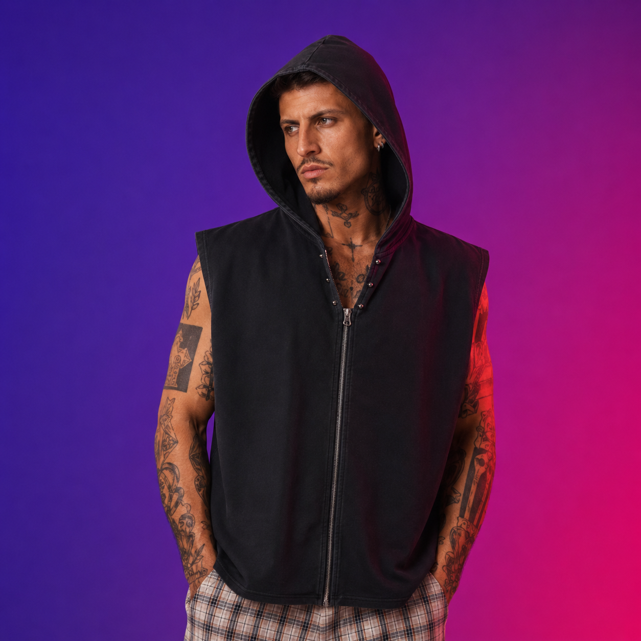 Proud Portraits: Mursi | Sleeveless Hoodie