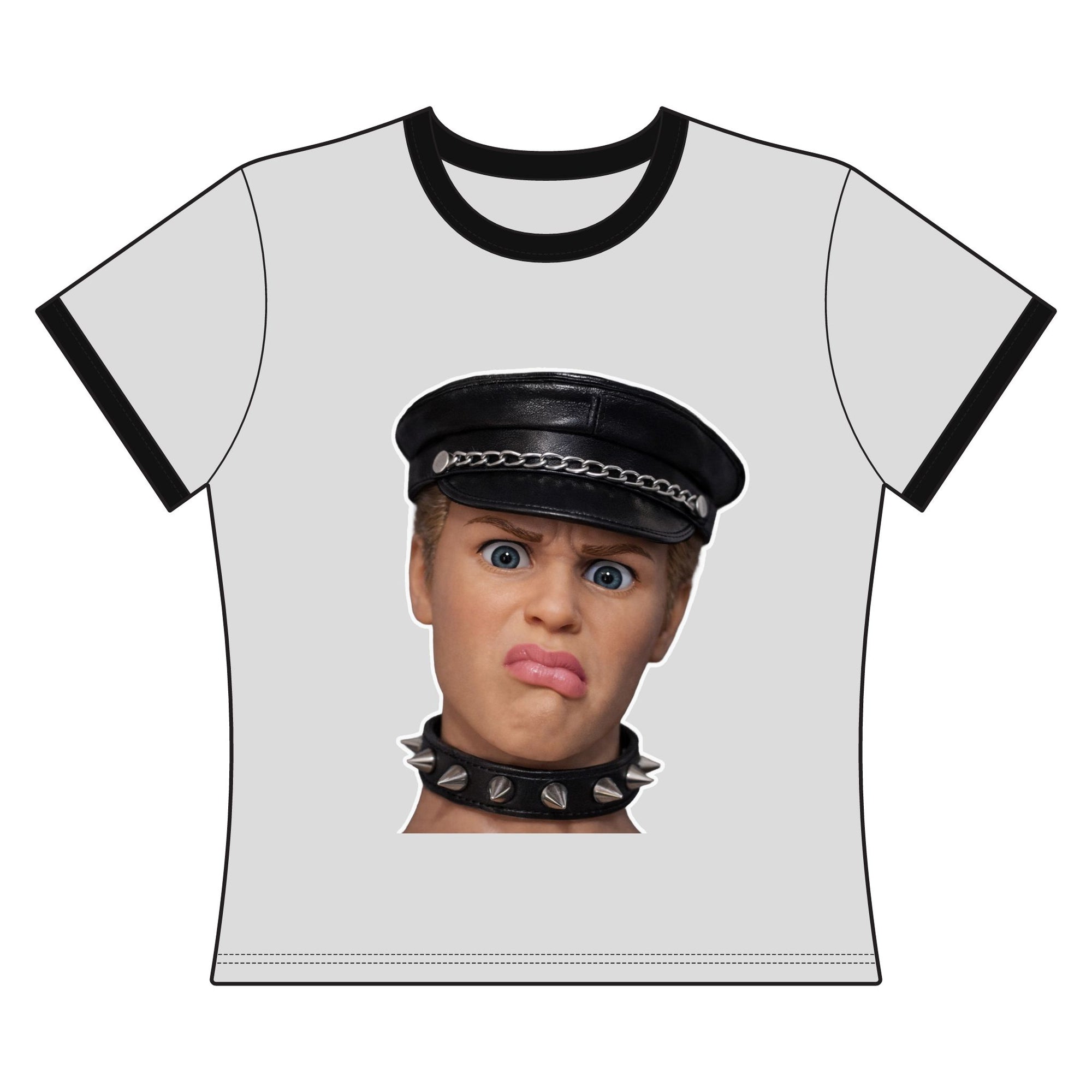 Hotmess: Kenny Biker | Crop Ringer Tee