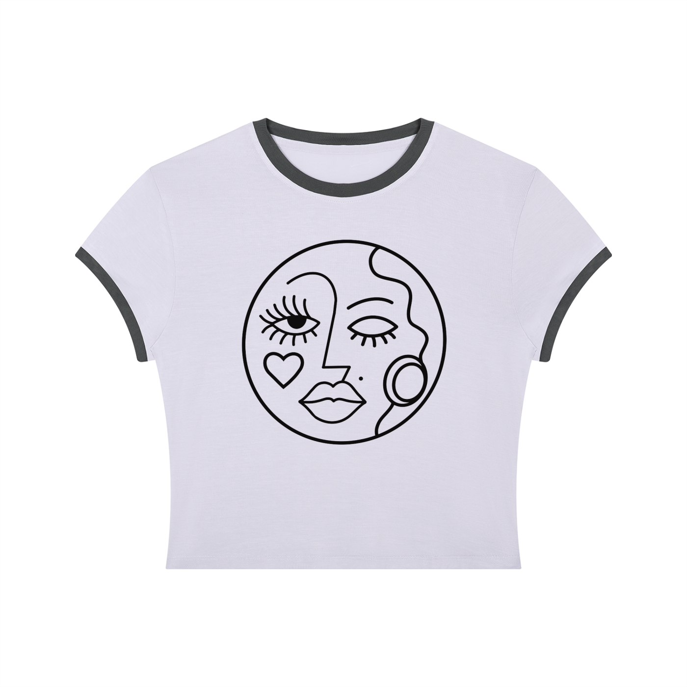 Faggy Queens: F | Crop Ringer Tee