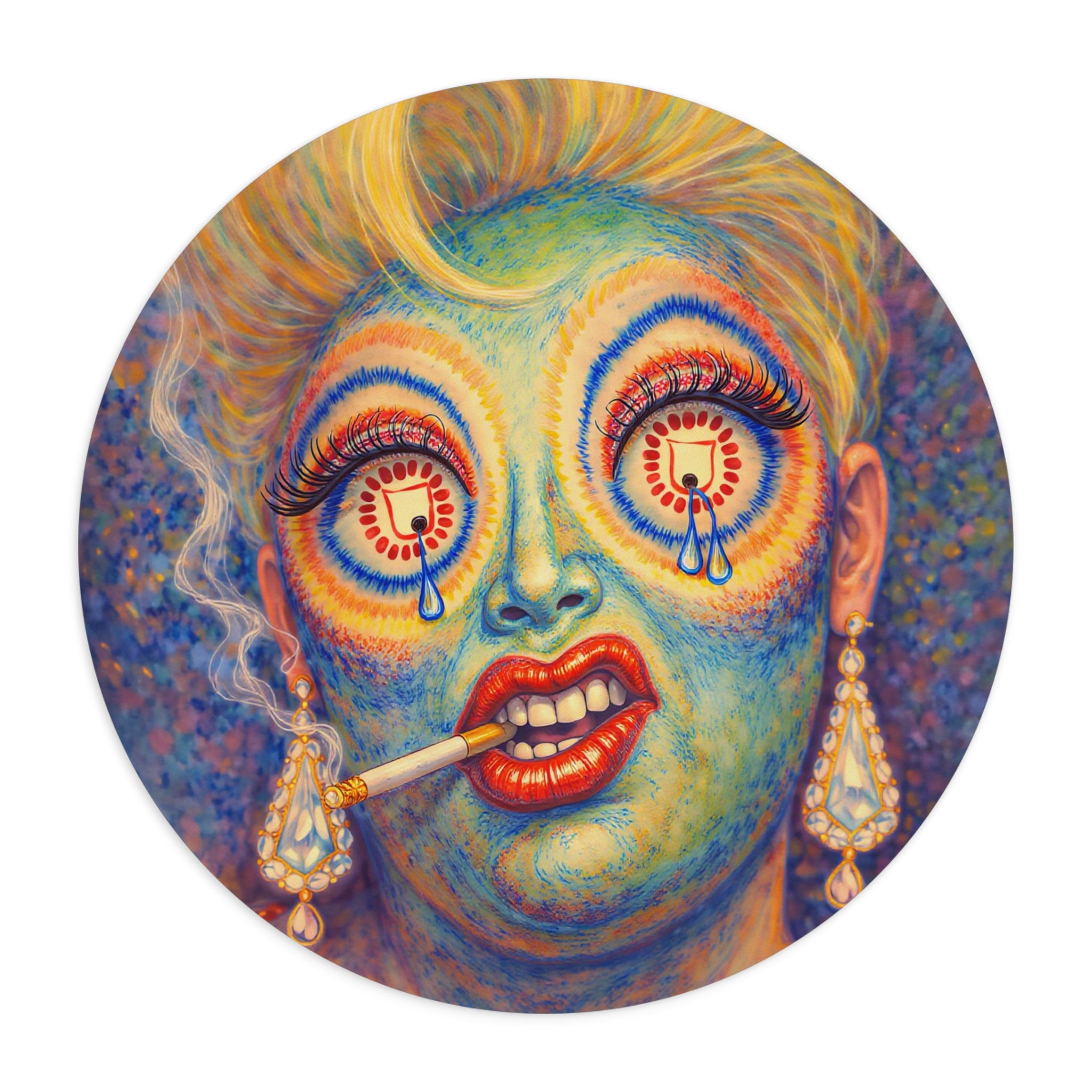 Icons on Acid: Last Cigarette | Mouse Pad