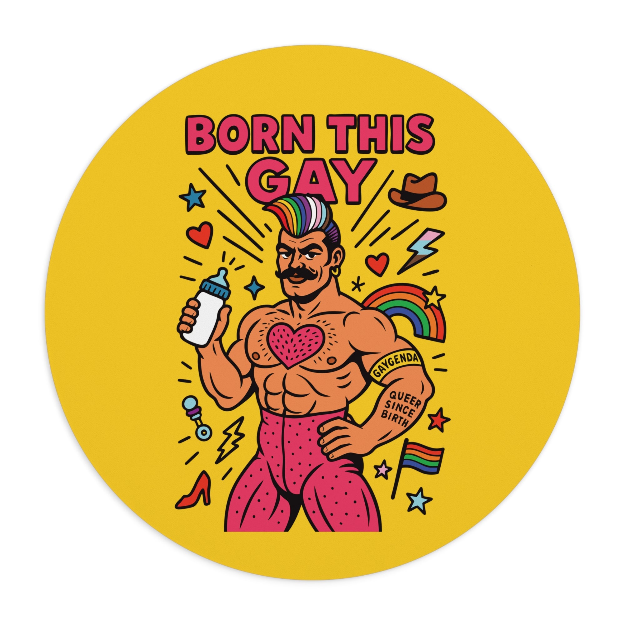 Born this Gay | Mouse Pad
