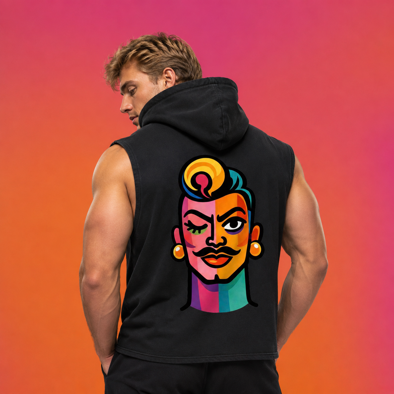 Proud Portraits: Quiff | Sleeveless Hoodie