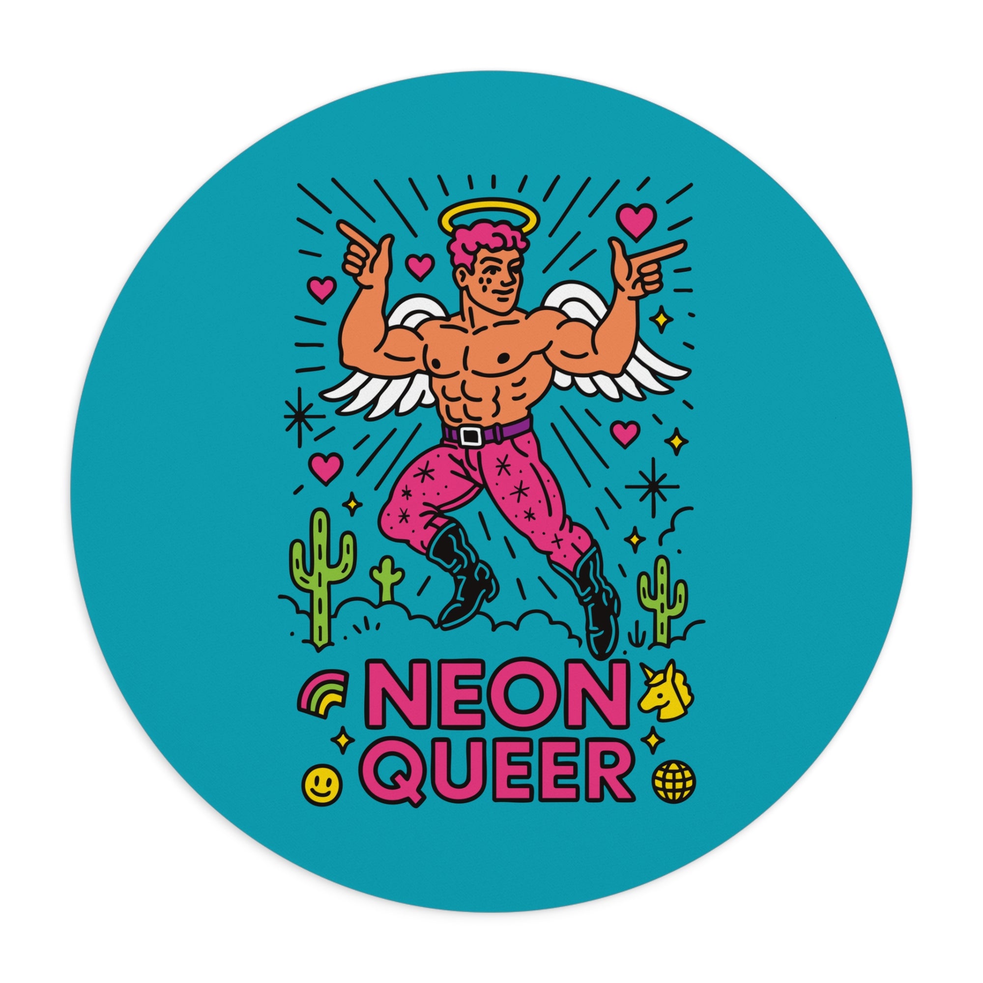 NeonQueer Angel | Mouse Pad