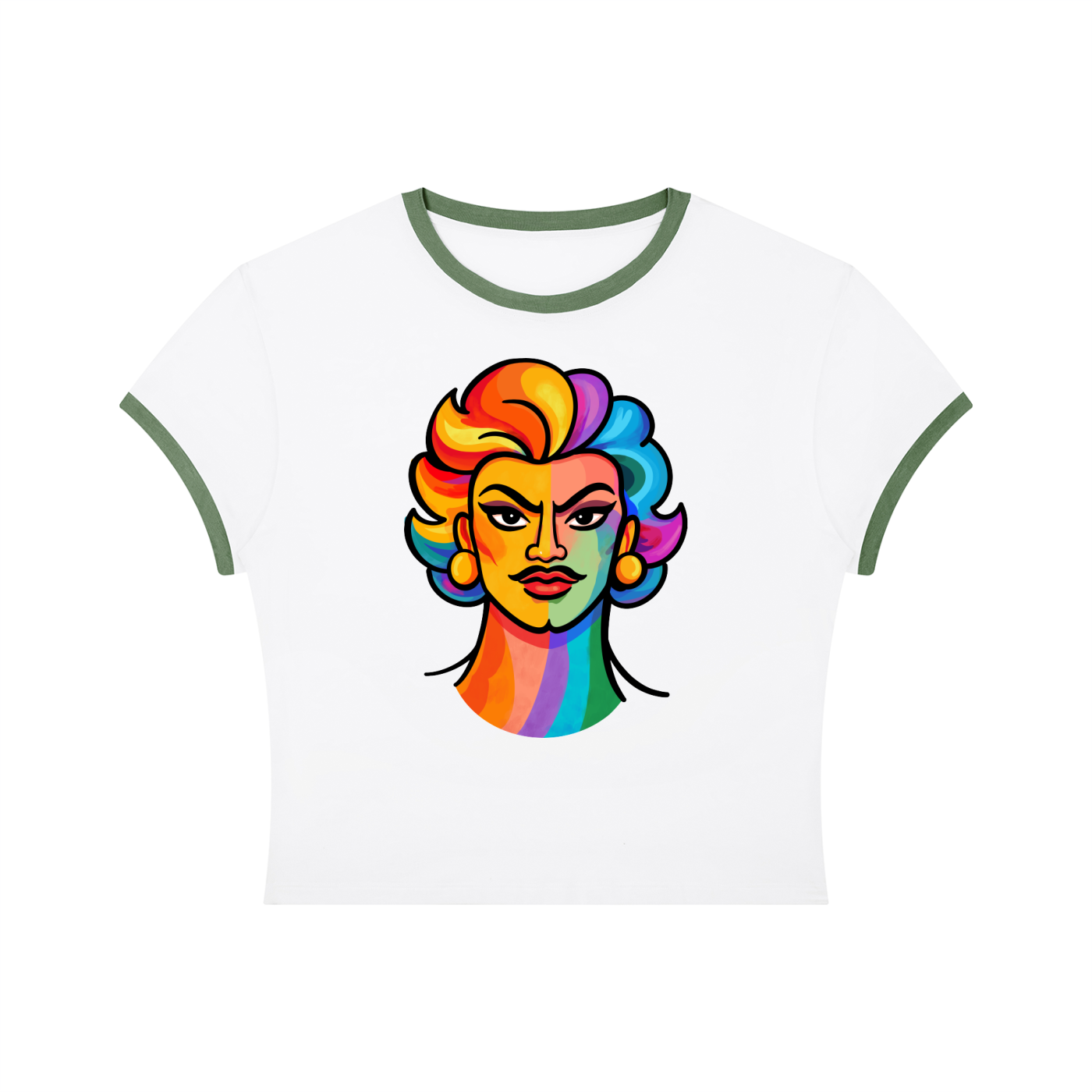 Proud Portraits: Butch Bitch | Crop Ringer Tee