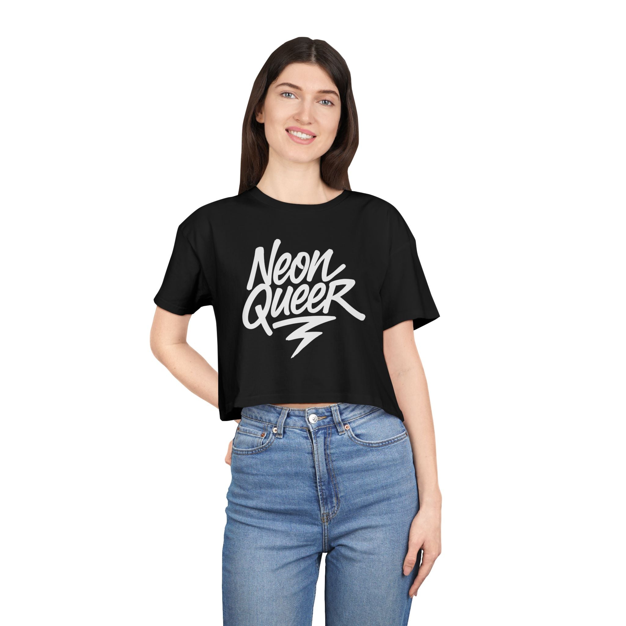 NeonQueer Electrical Flash | Crop Tee