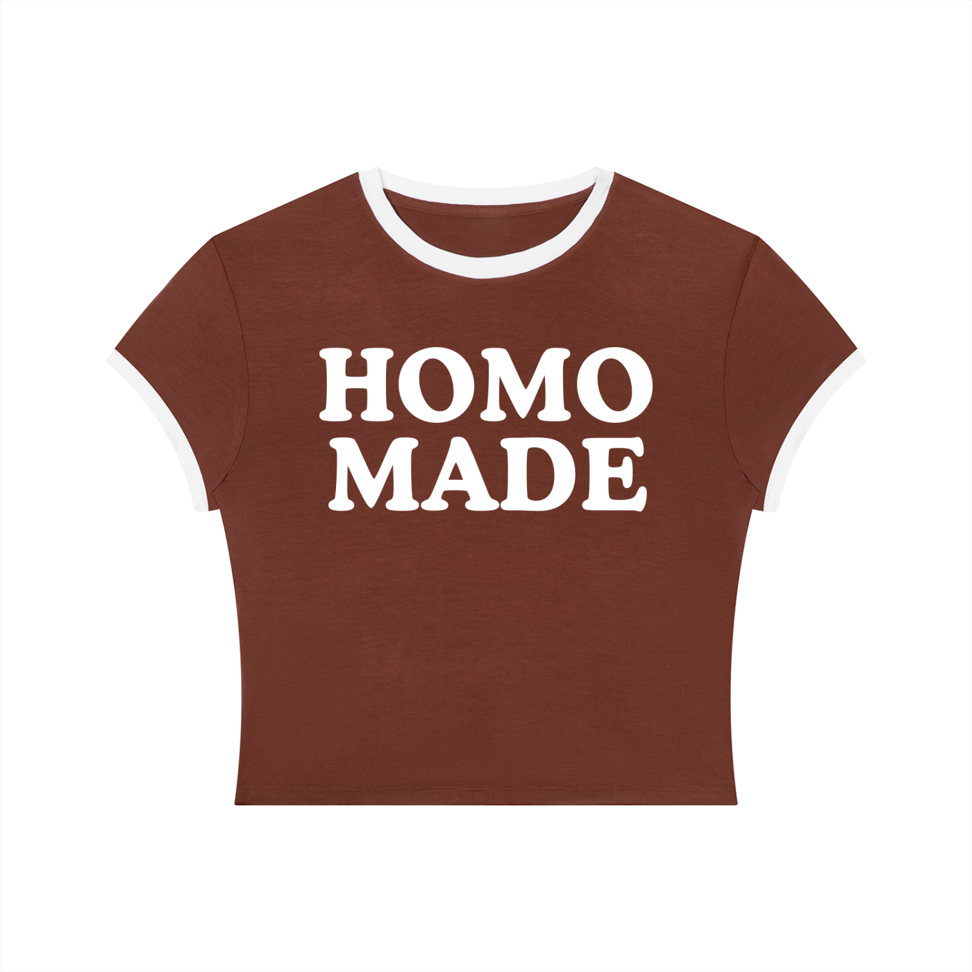 Queer Quotes: Homo Made | Crop Ringer Tee