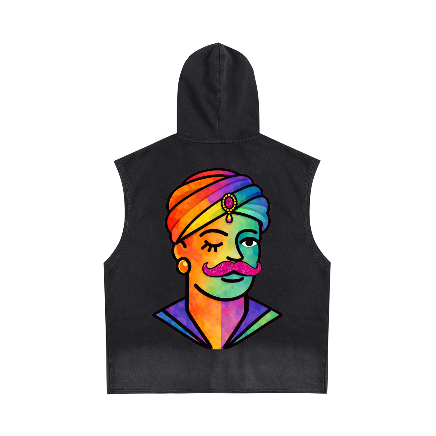 Proud Portraits: Turban Chic | Sleeveless Hoodie