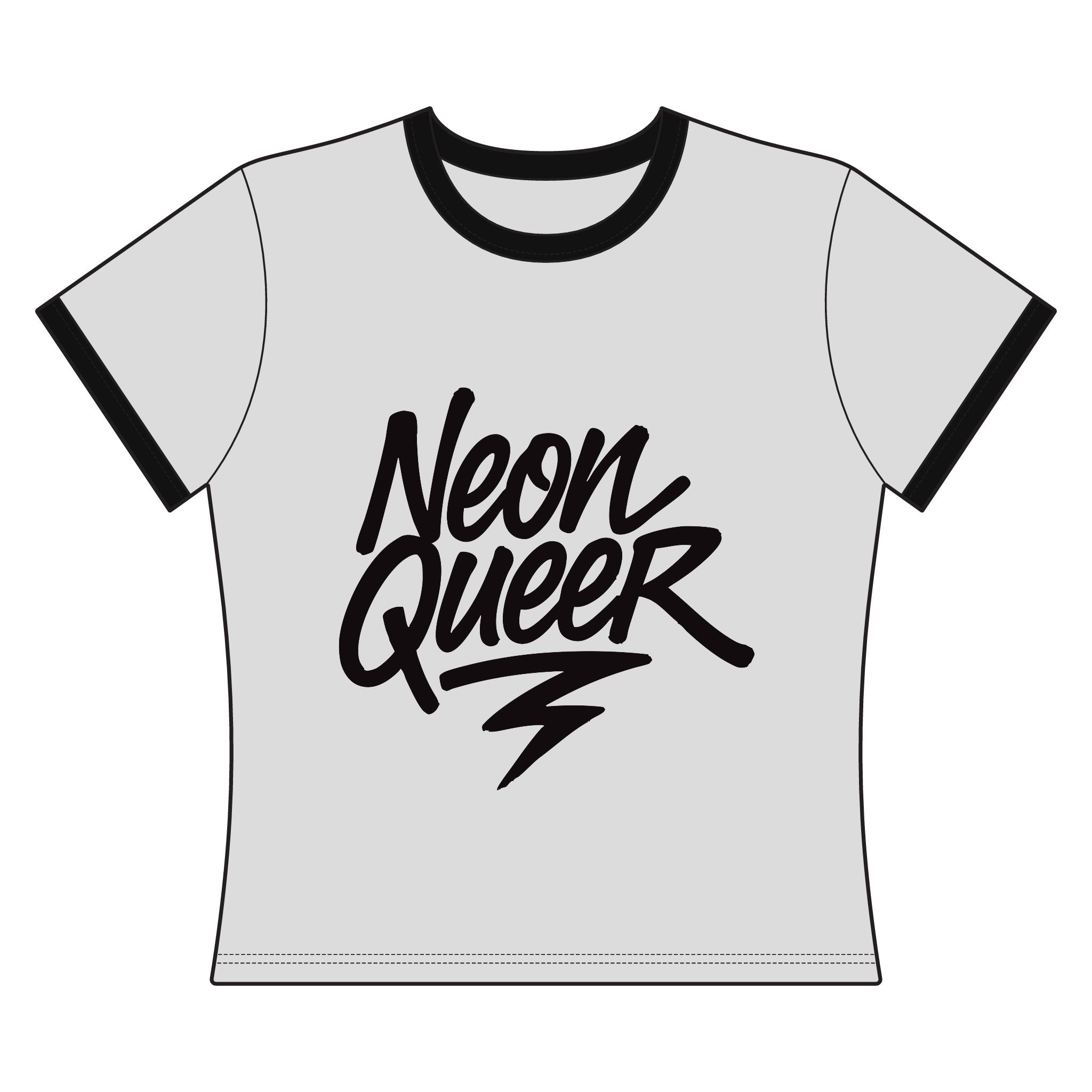 NeonQueer Electric Flash | Ringer Crop Tee