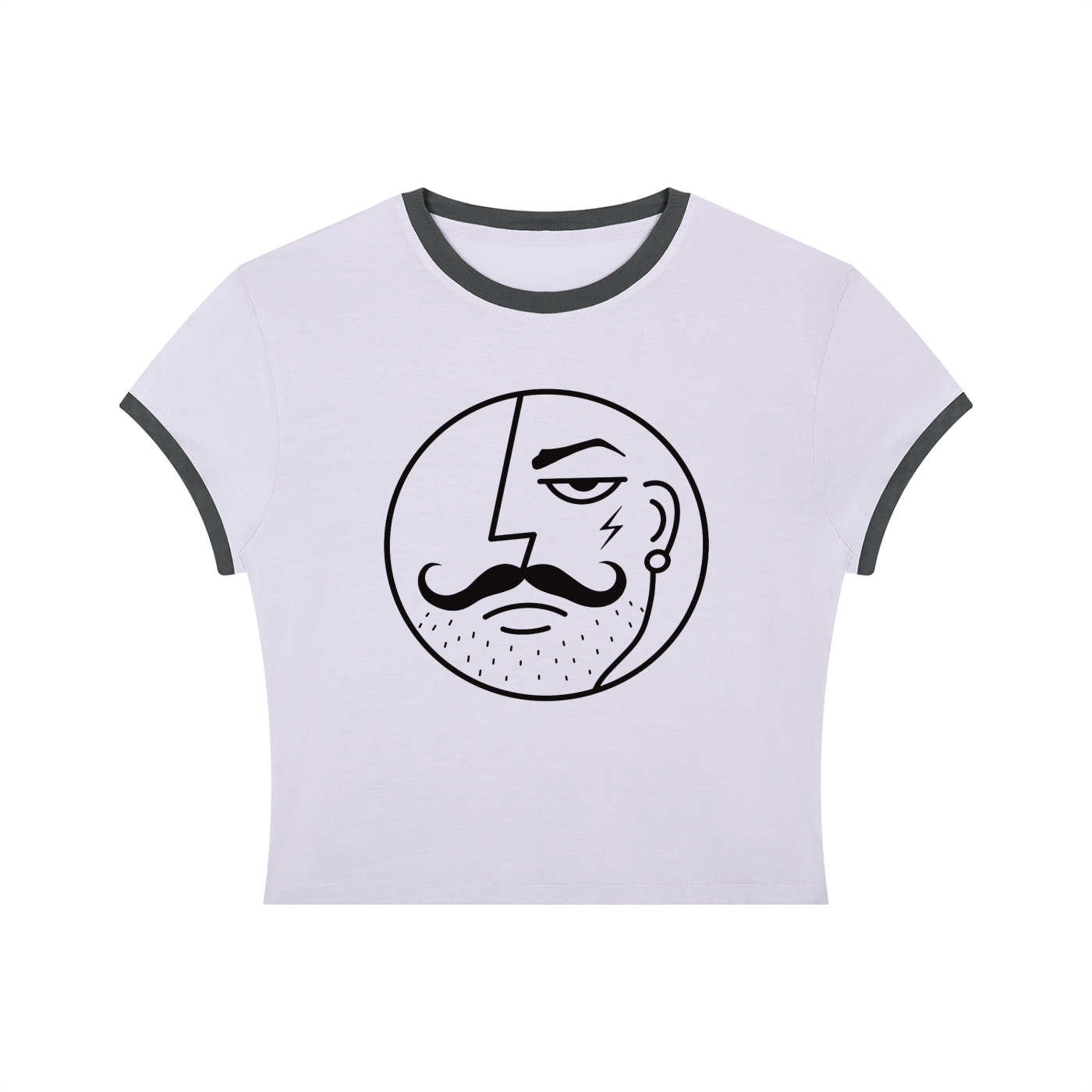 Faggy Queens: B | Crop Ringer Tee