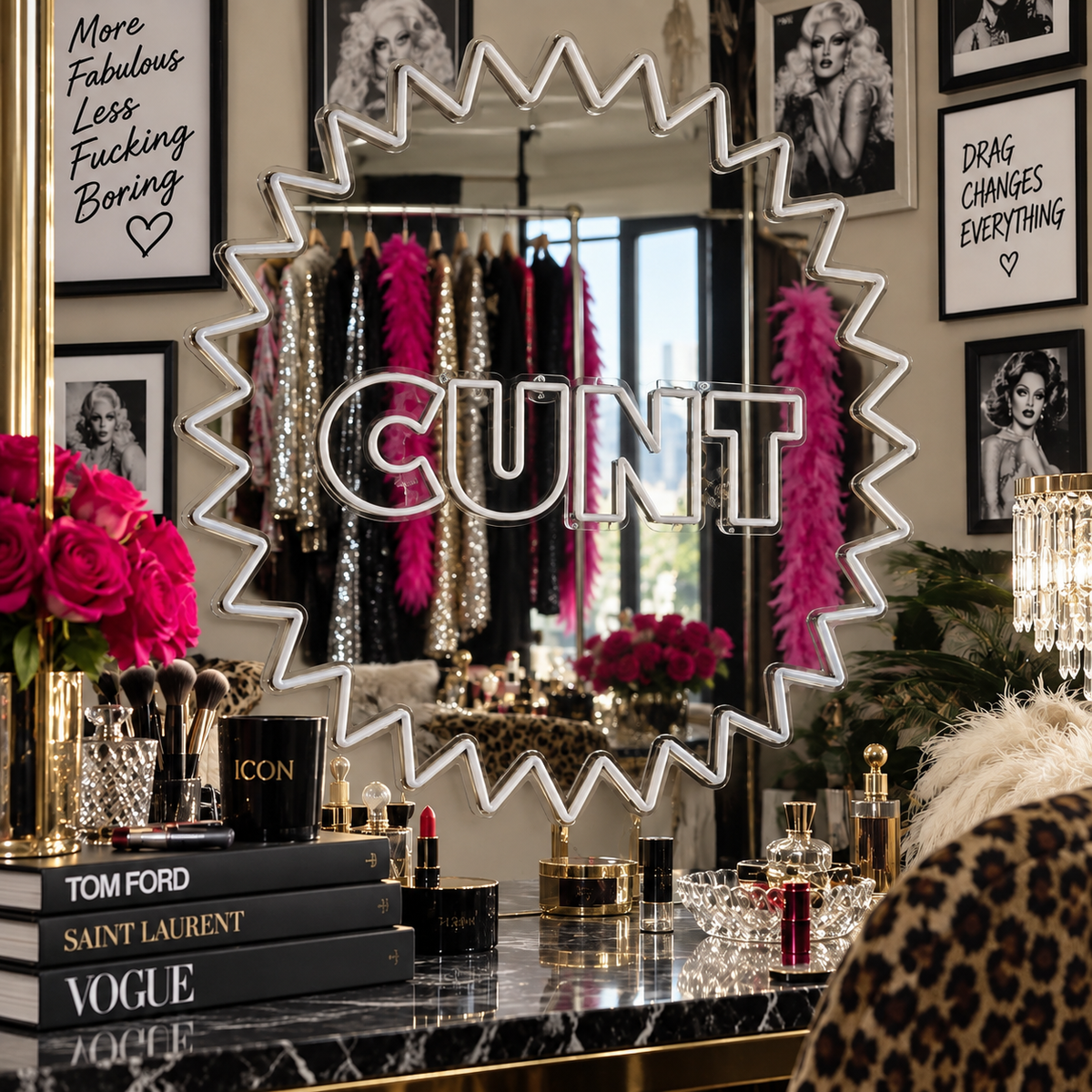 CUNT | Neon Mirror