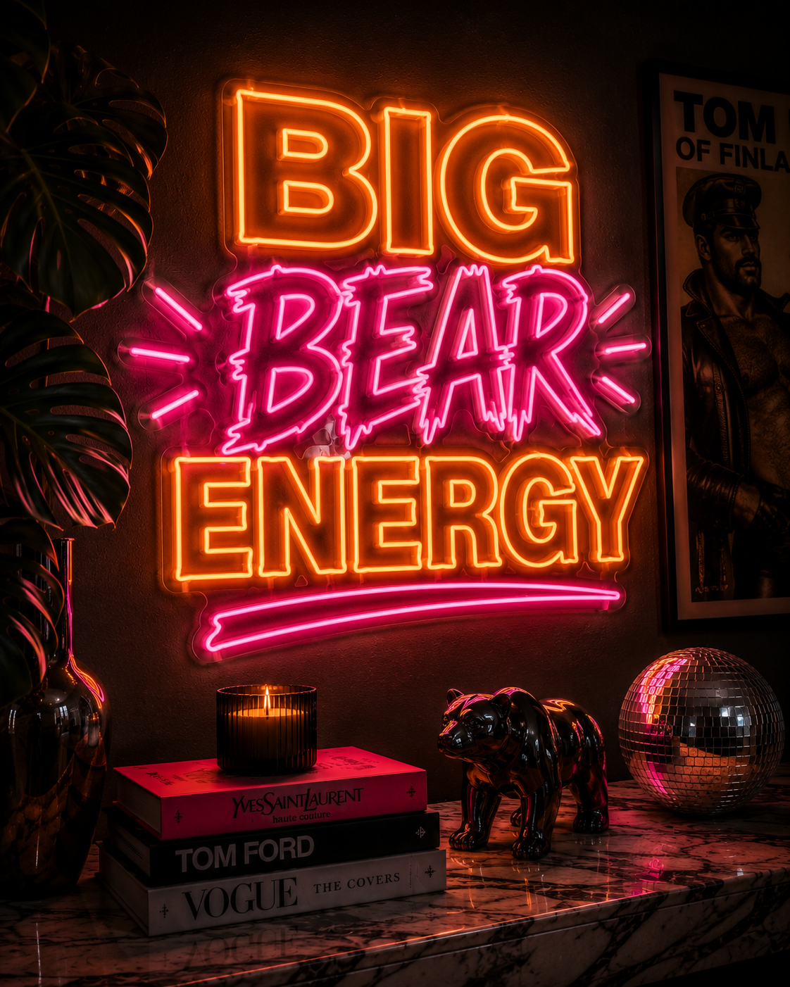 Big Bear Energy Neon Sign
