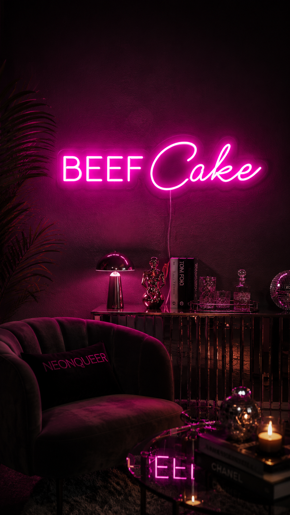 Beef Cake Neon Sign