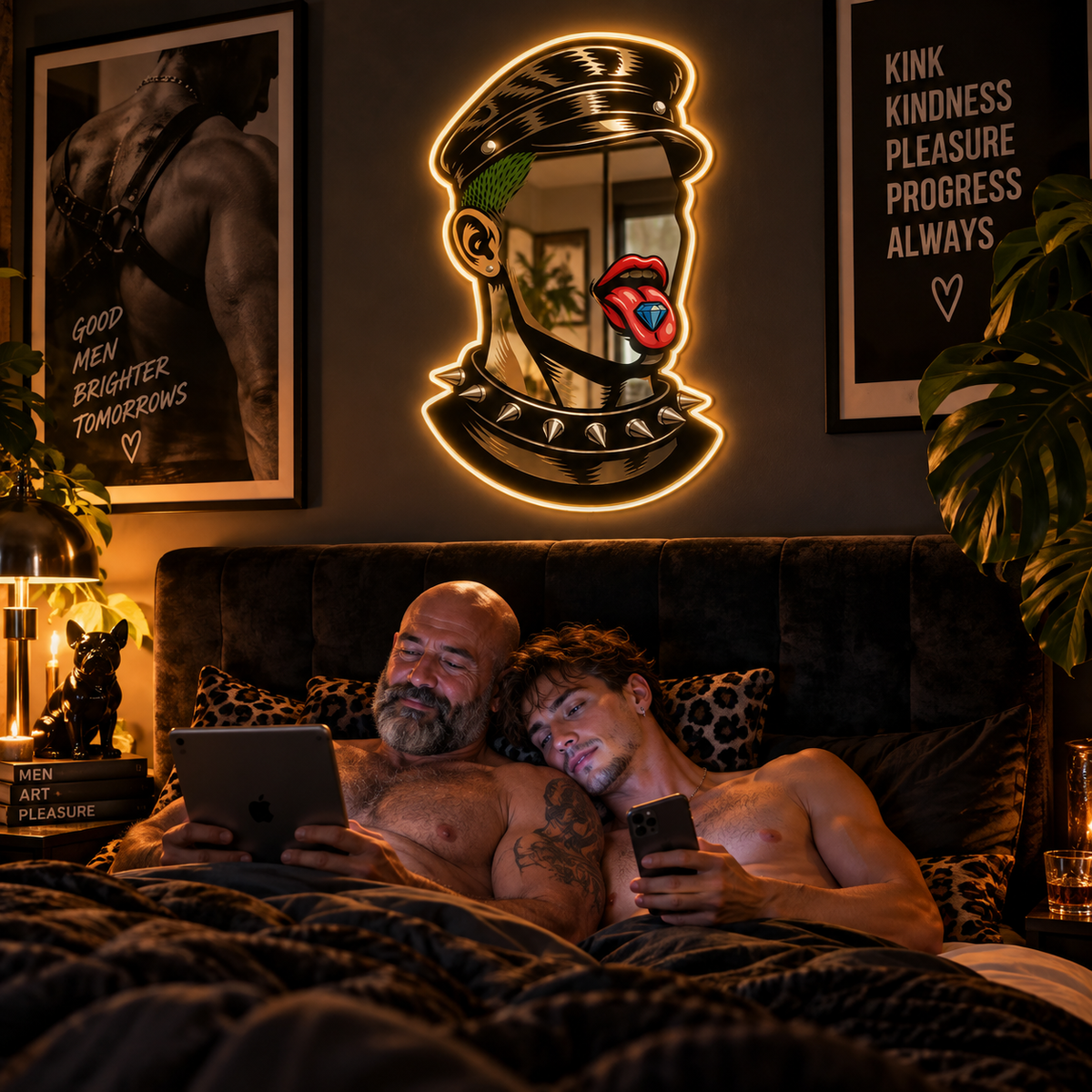 Leather Daddy | Neon Mirror