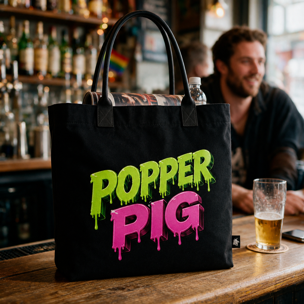 80s Anarchy: Popper Pig | Tote Bag
