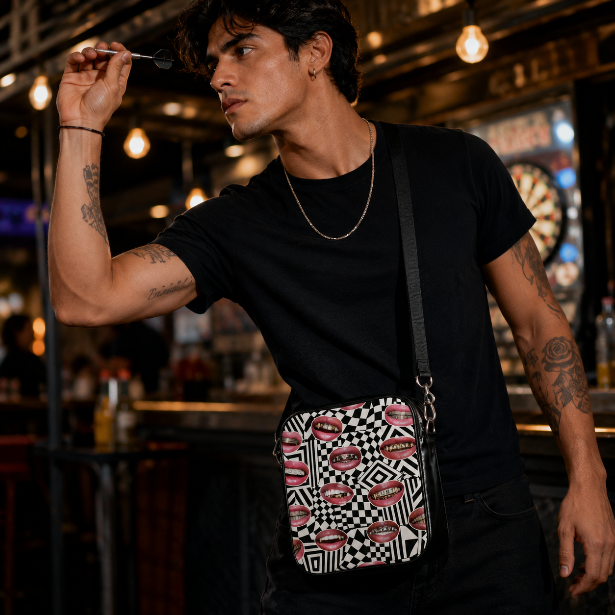 Shoulder Bag | NQ Universe Pattern: Mouth F*ck