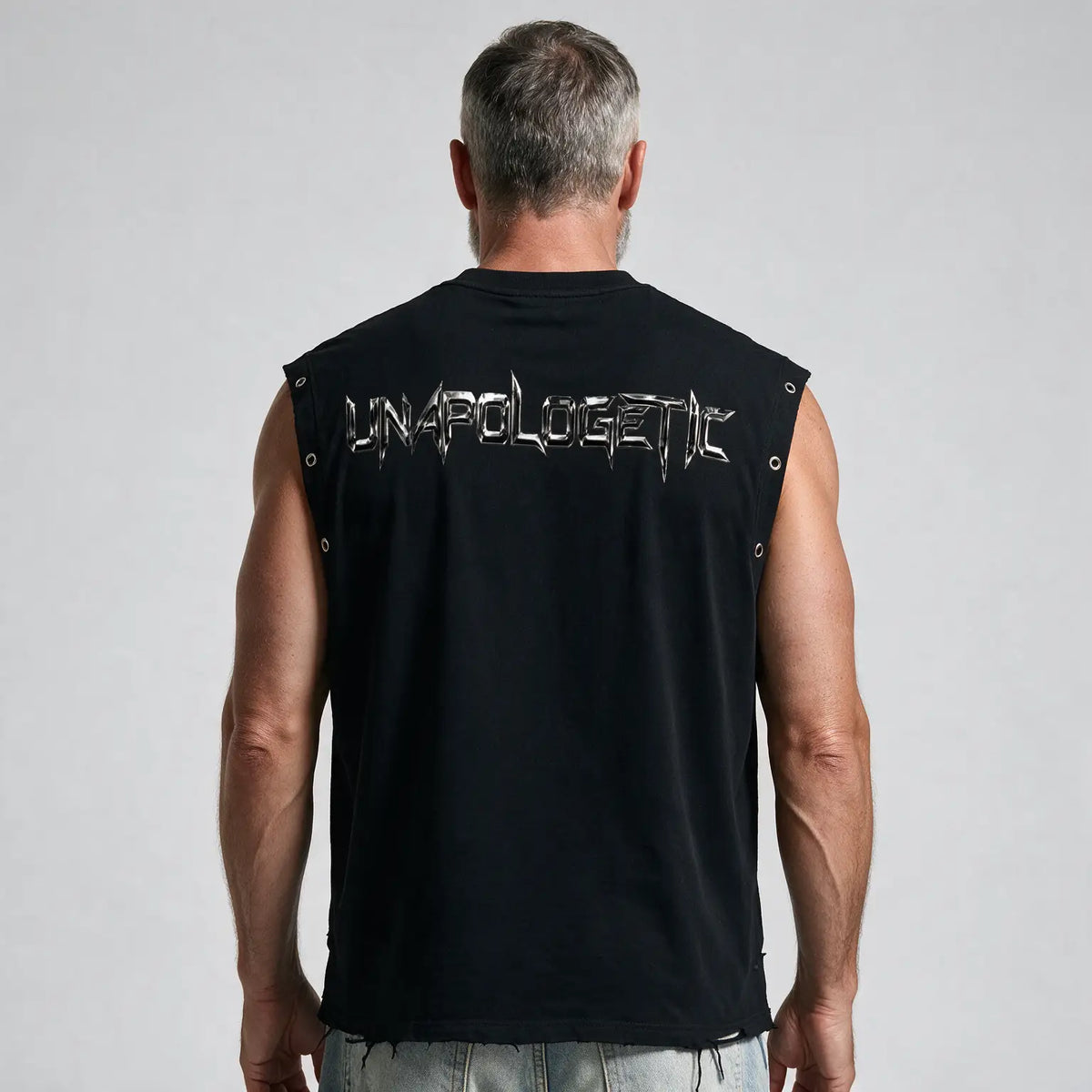 BOY Flip | Distressed Grommet Eyelet Tank Top