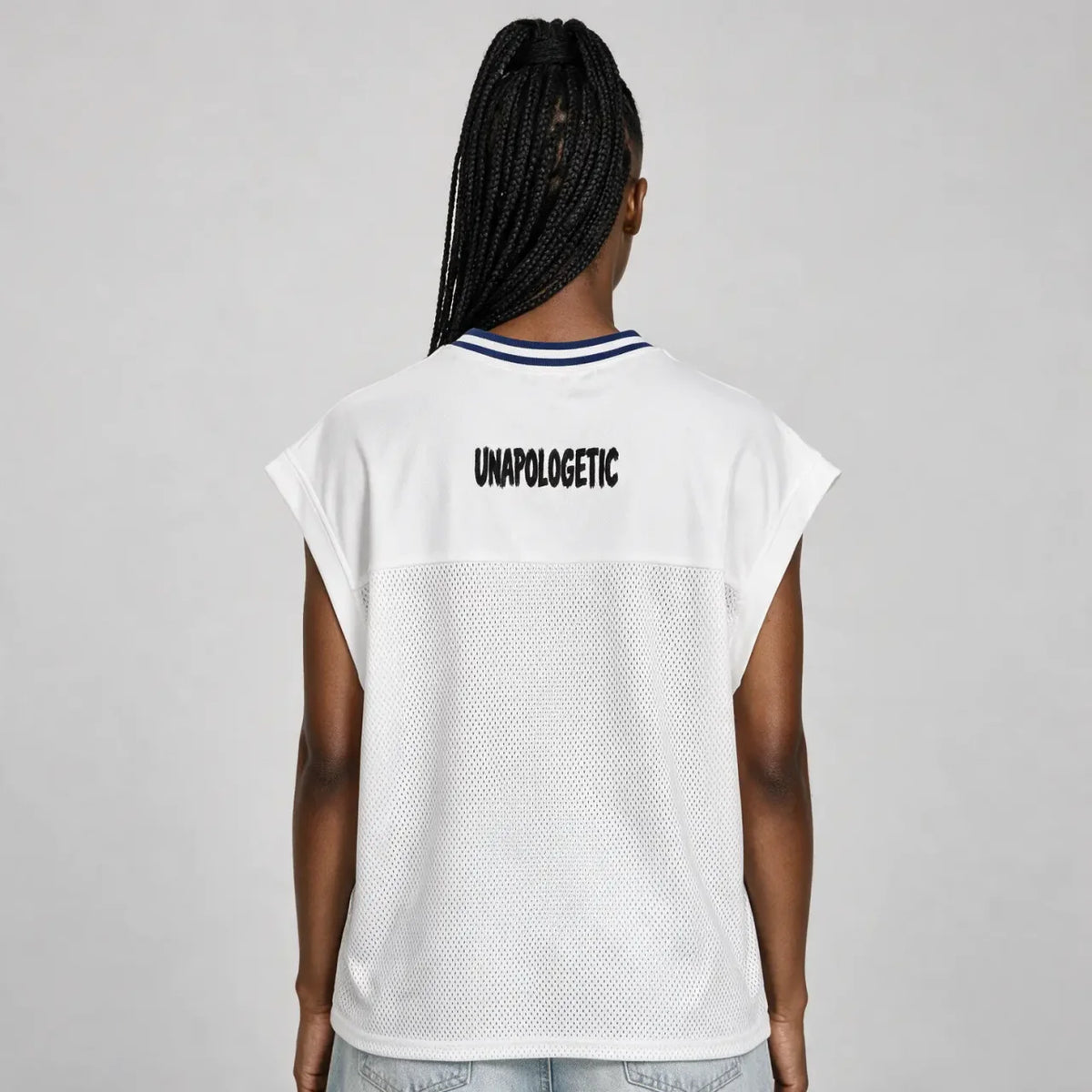 Licky Lips | Loose Sleeveless Mesh T-Shirt