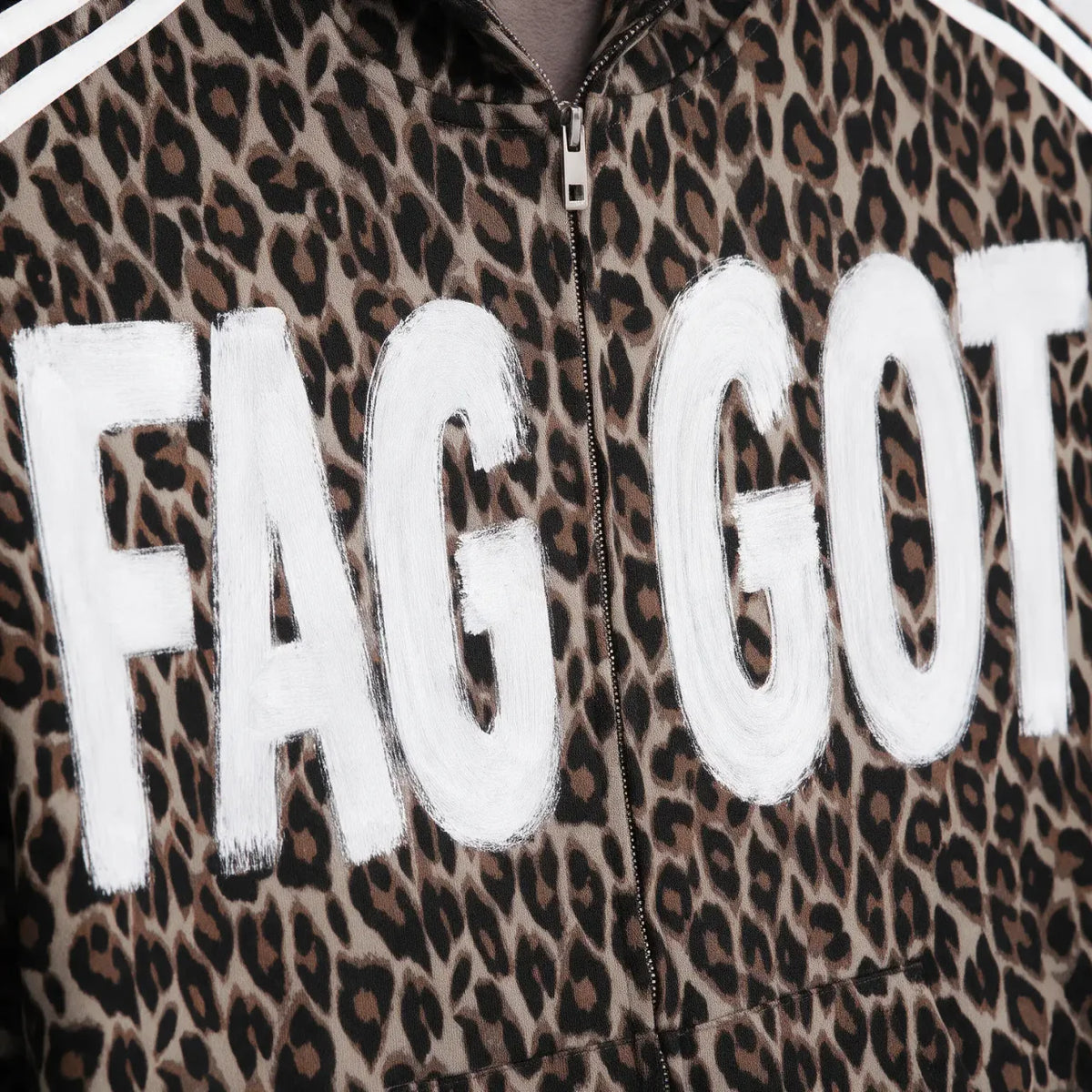 F*GGOT | Unisex Leopard Full Zip Hoodie