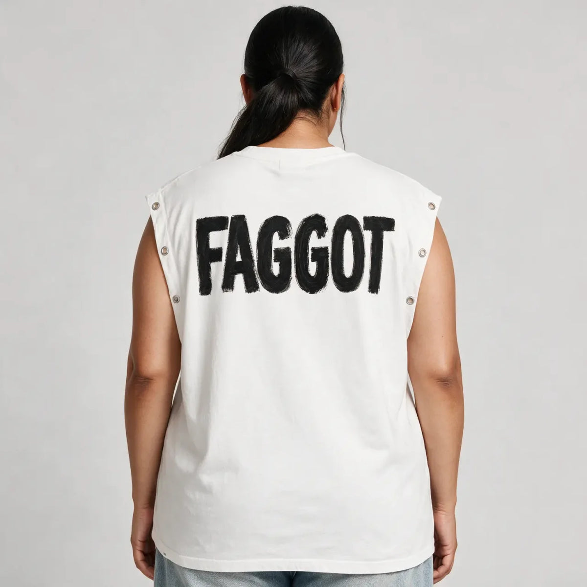 C*NT Candy | Distressed Grommet Eyelet Tank Top