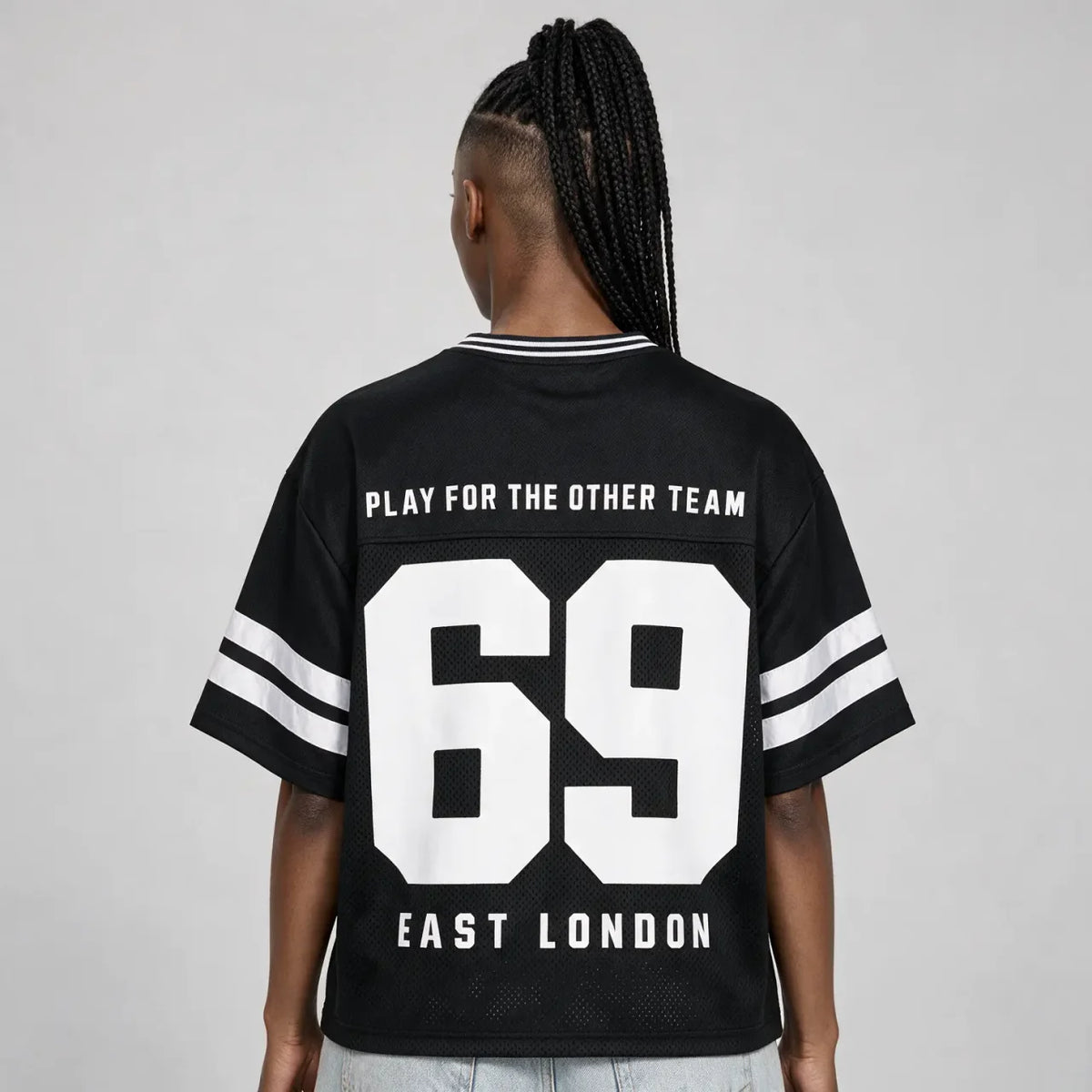 69'er Taped Mesh Boxy T-Shirt | Neon Queer