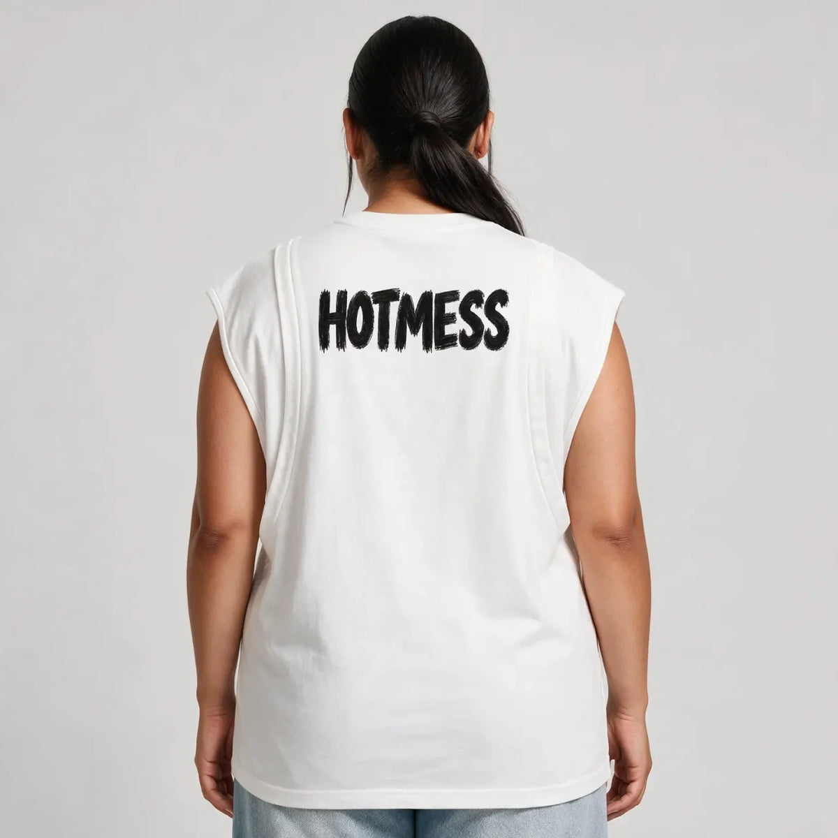 Barbs Flip | Spliced Panel Sleeveless Muscle T-Shirt