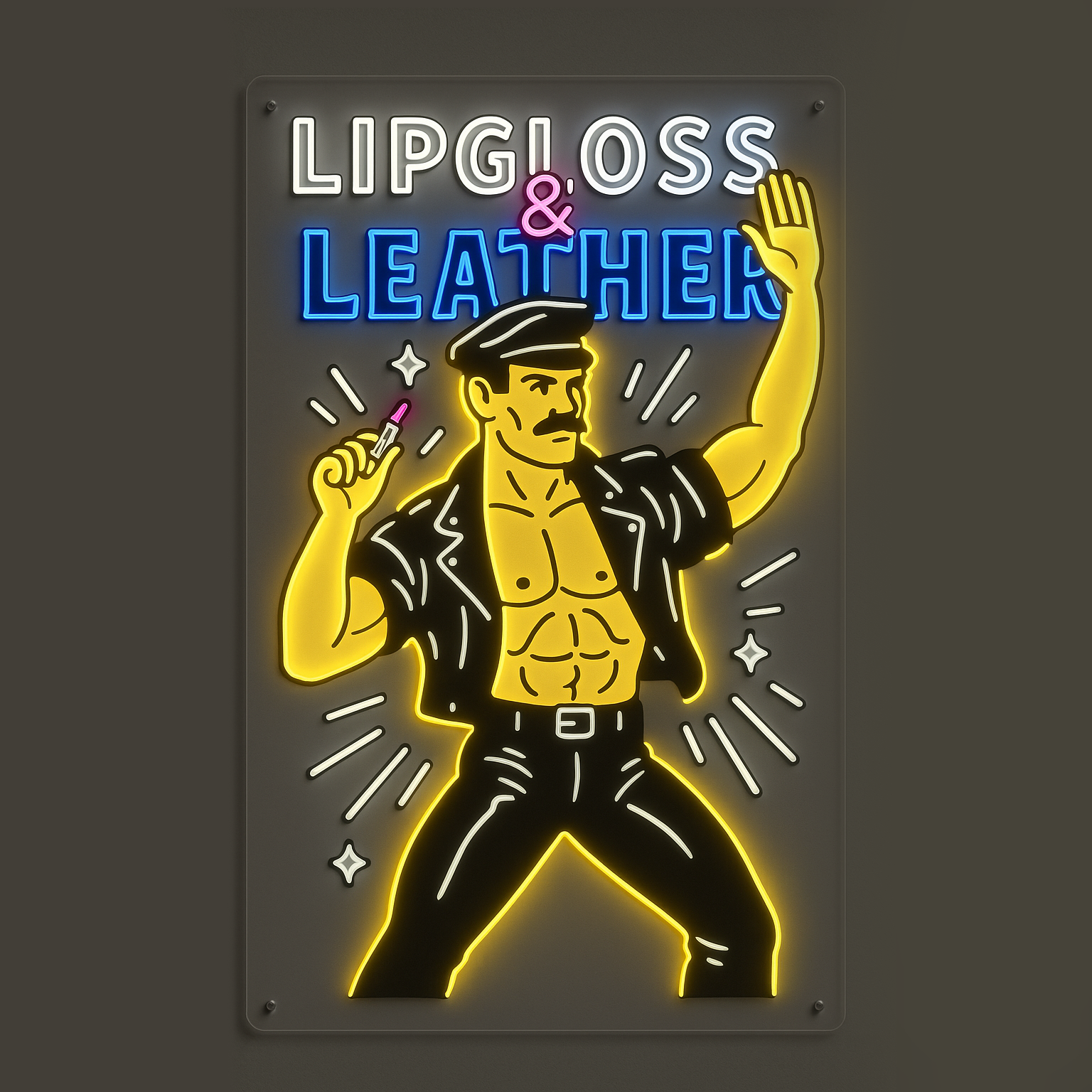 Lipgloss Leather | Neon Sign