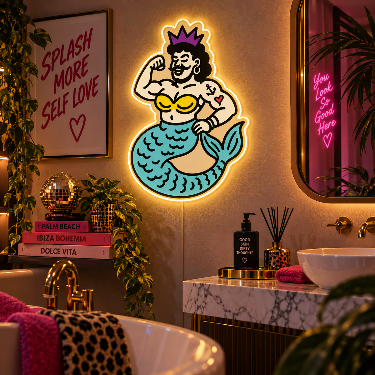 Mermasc | Neon Sign