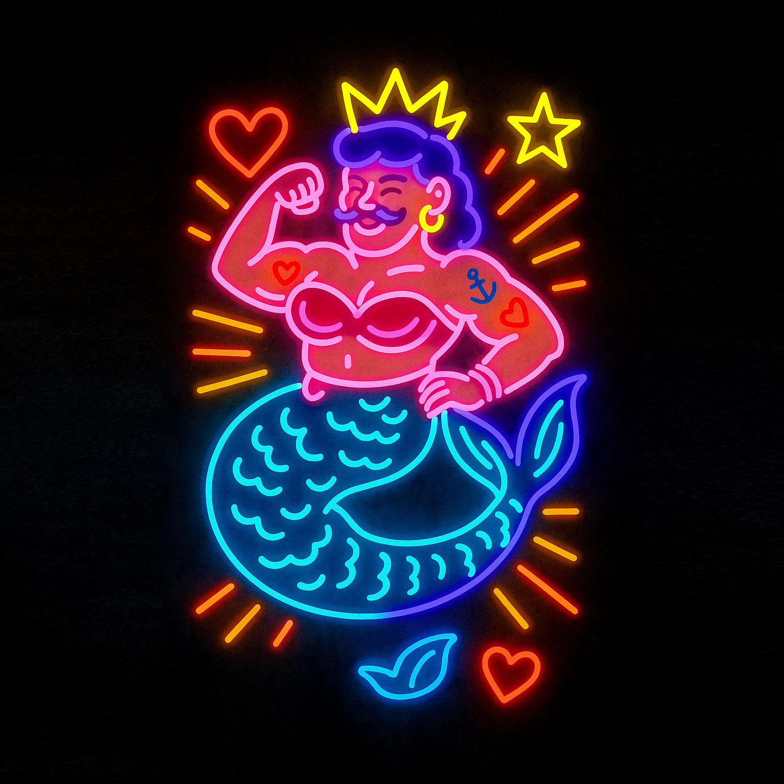 Mer-masc | Neon Sign