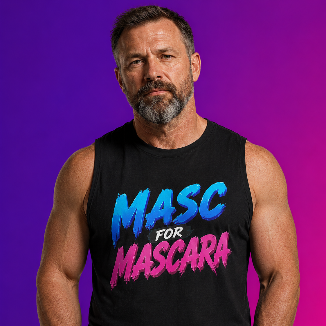 80s Anarchy: Masc for Mascara | Muscle Tee